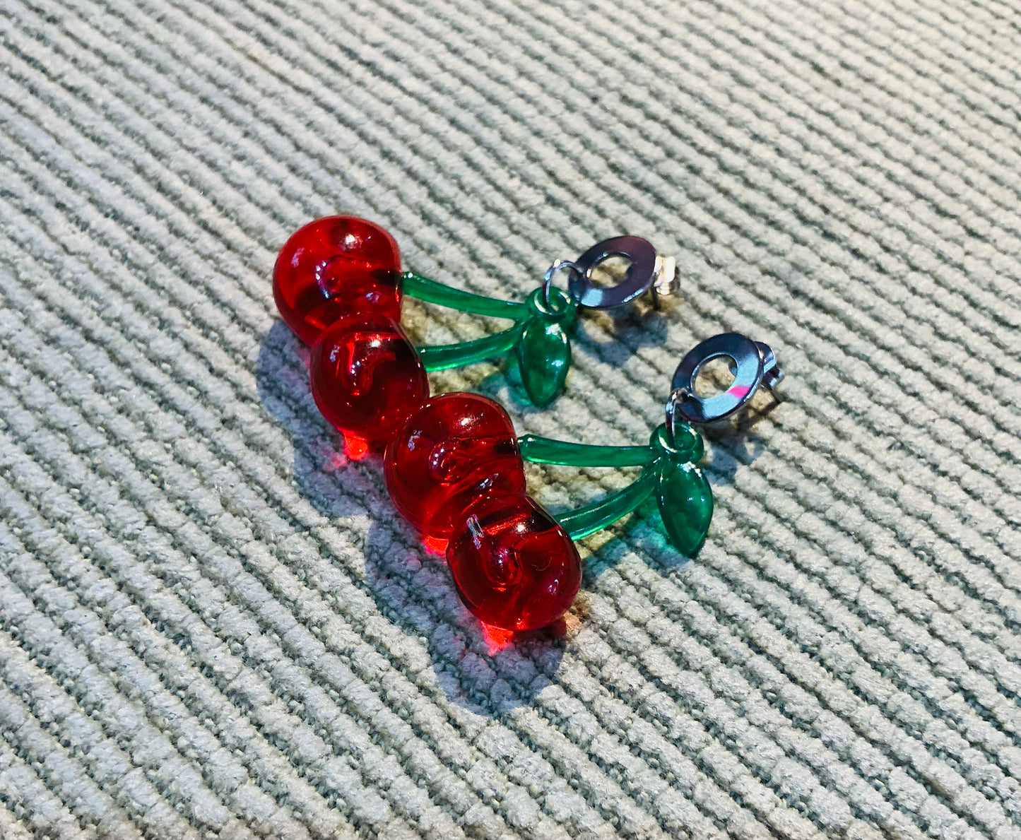 Handmade Cherry Earrings