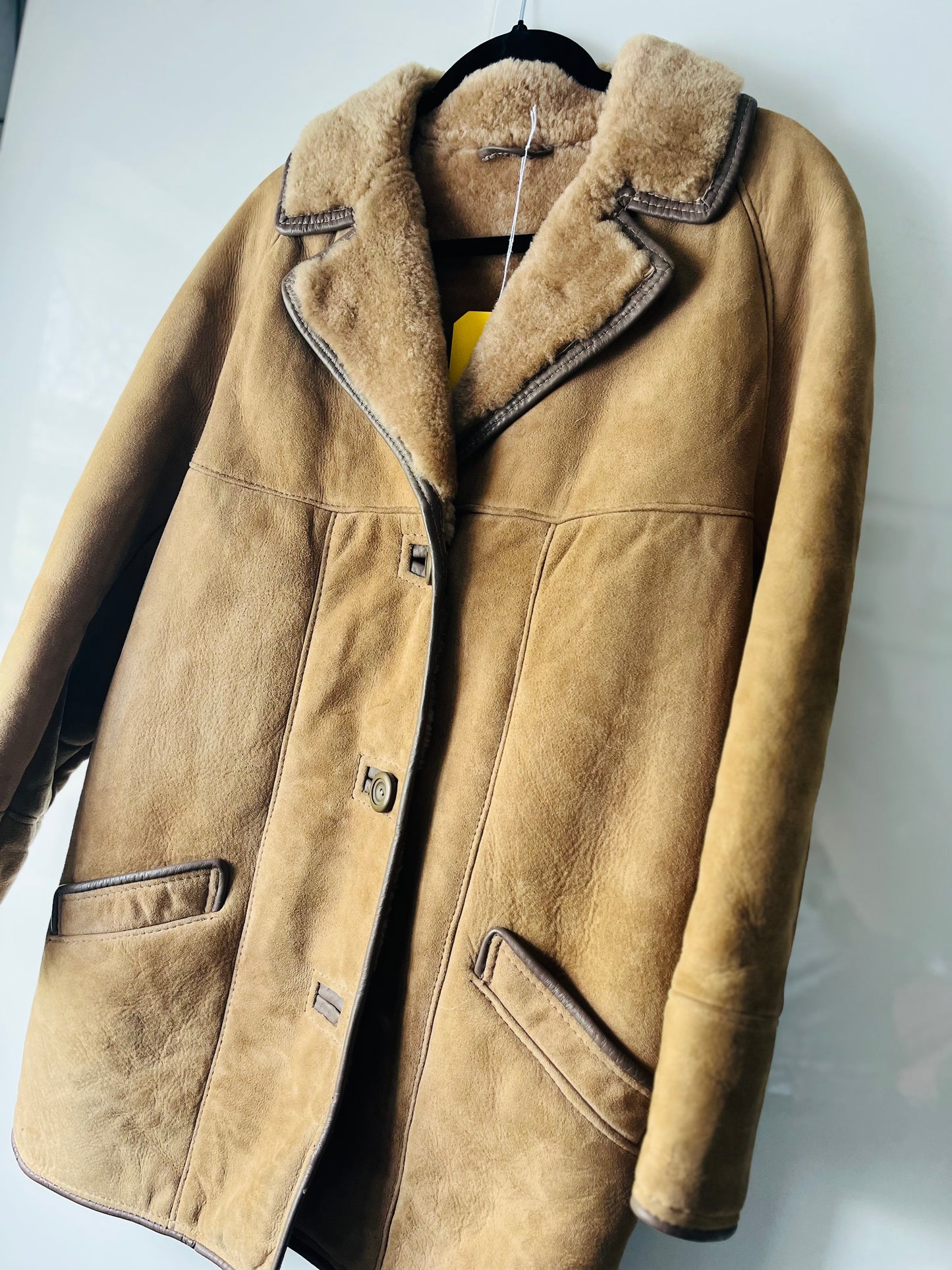 Her Tina Sheepskin Tan Coat