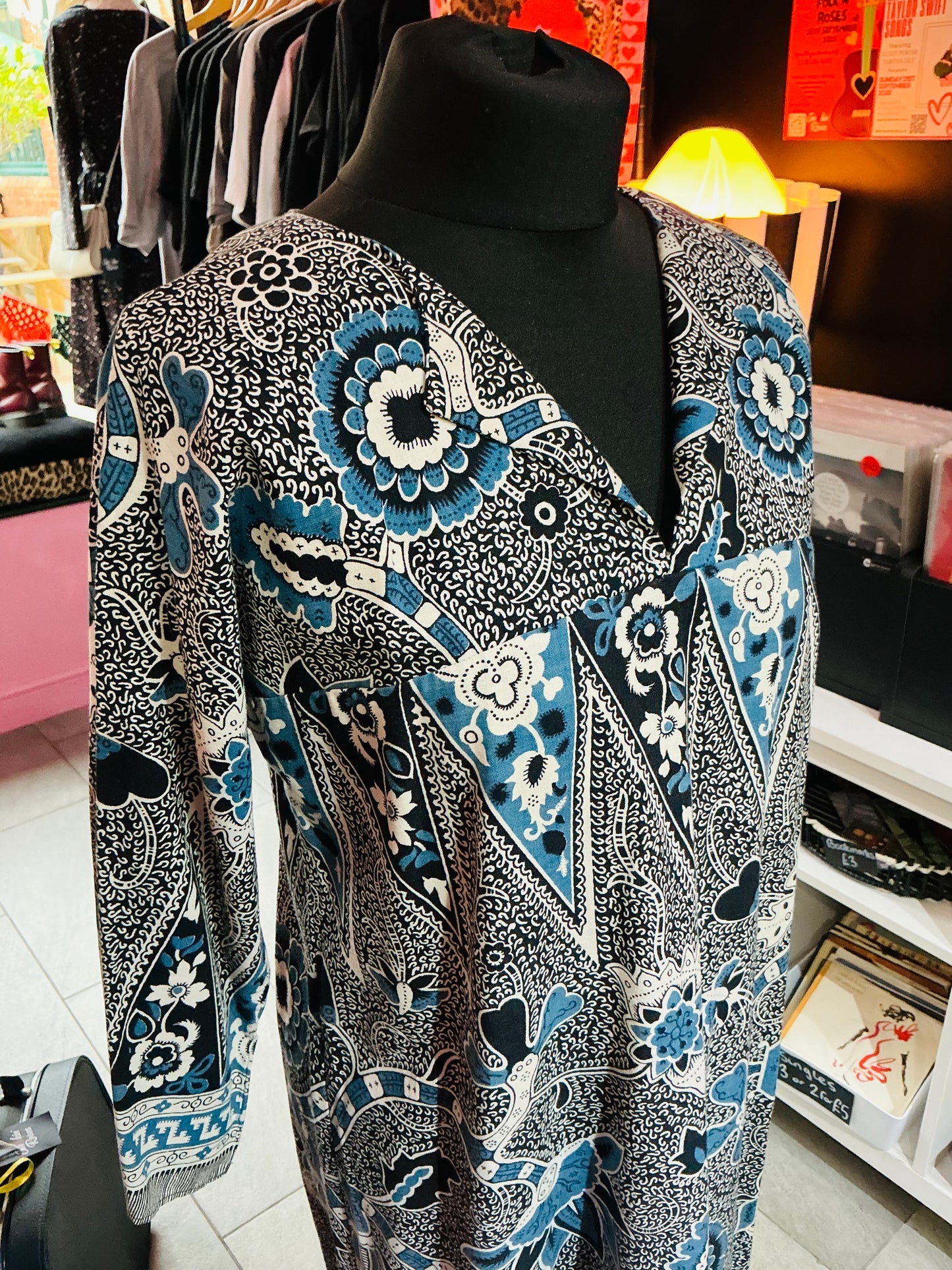 1970s Vintage St Michael Kaftan Style Floral