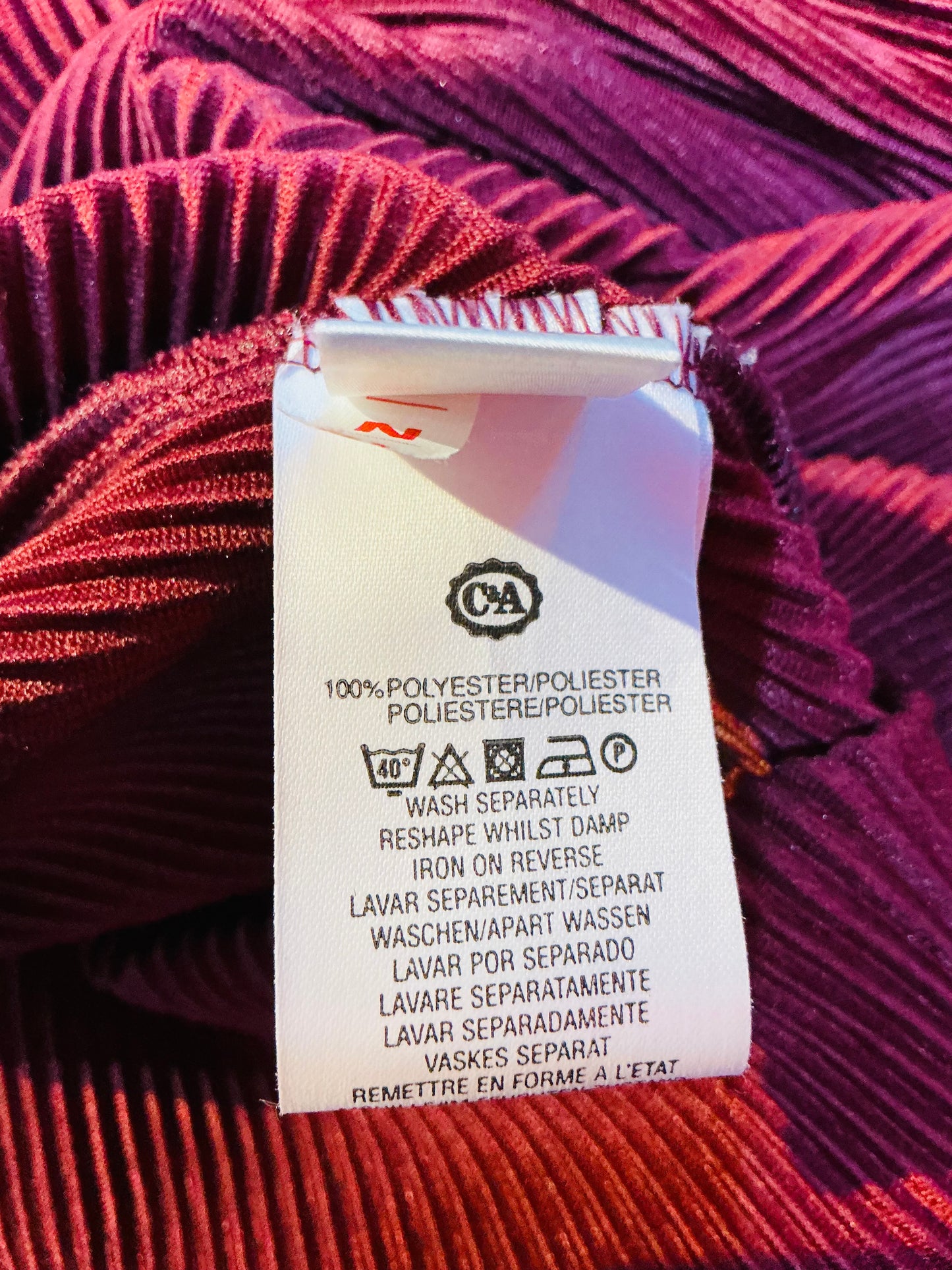 1990s Sixth Sense Burgundy Cord Shift Dress