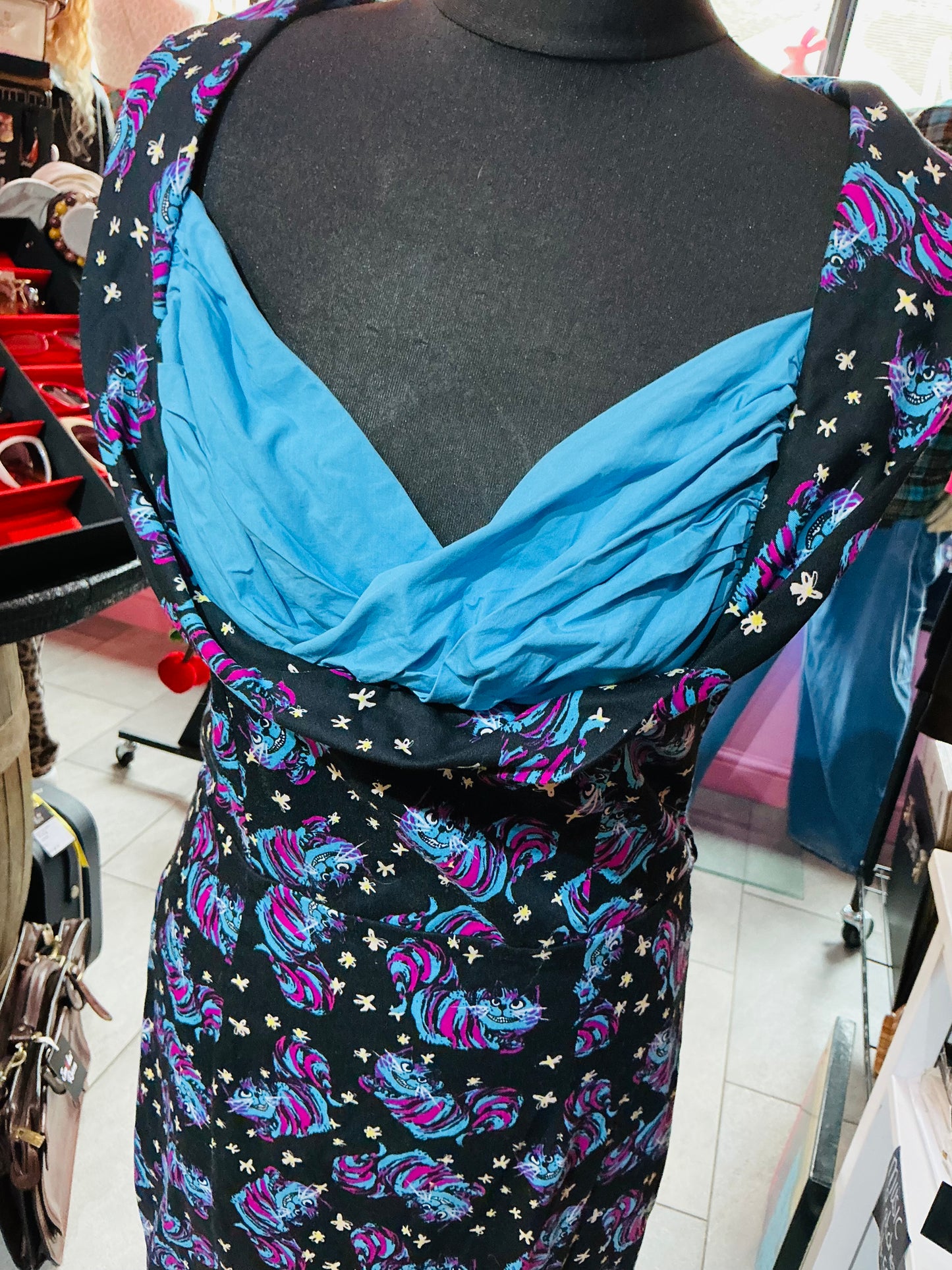 1950s Style Lindy Bop Cheshire Cat Pencil Dress