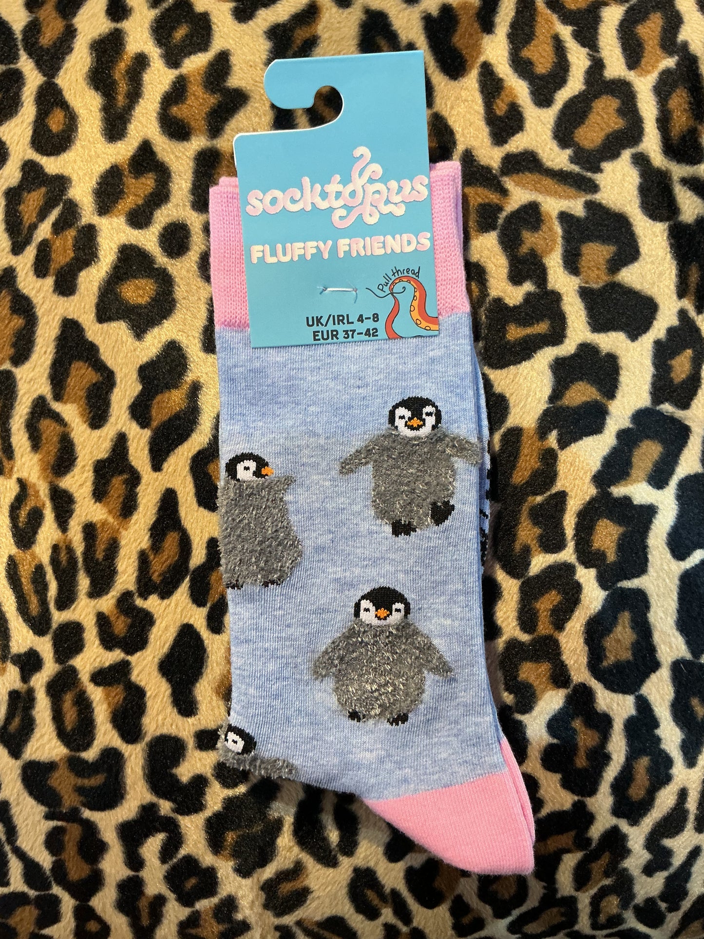 Socktopus Fluffy Penguin Socks