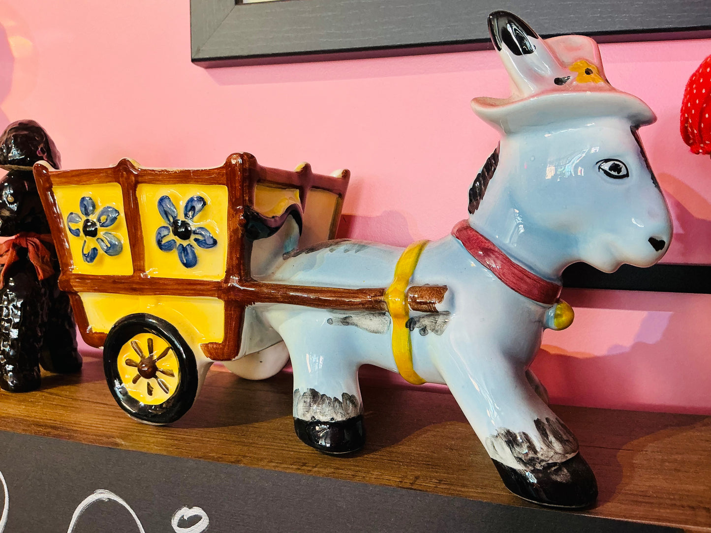 1970s Vintage Donkey Planter