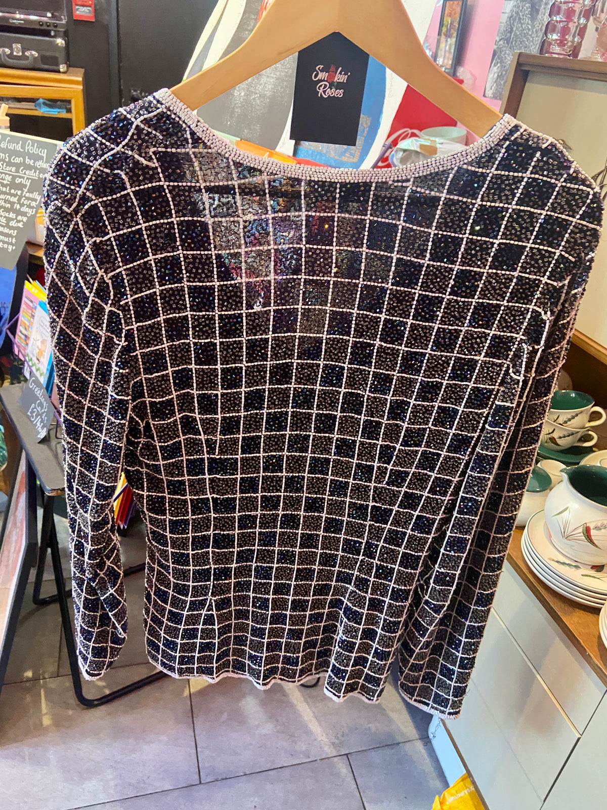 1970s Vintage Beaded Silk Jacket