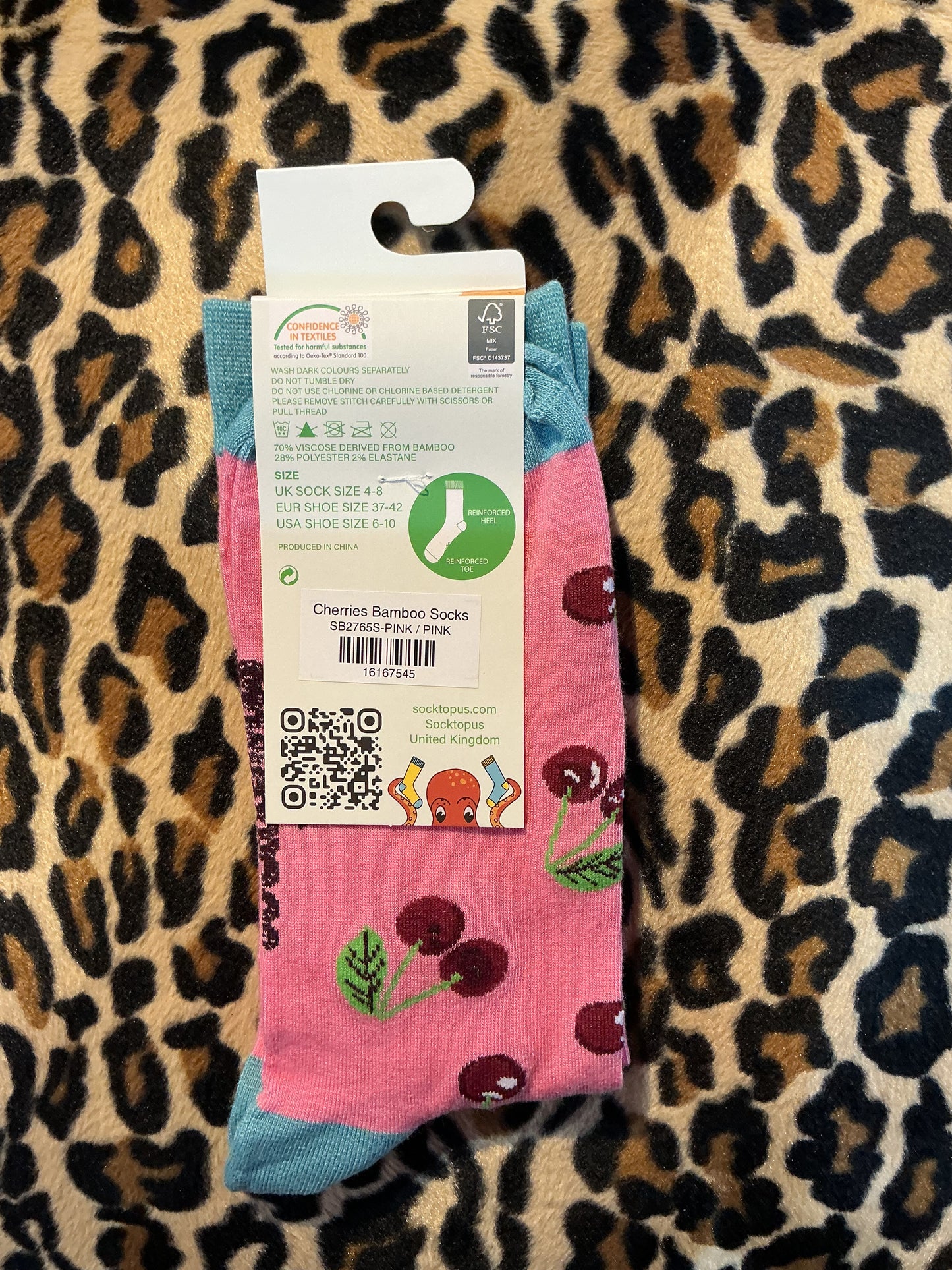 Socktopus Cherry Bamboo Socks