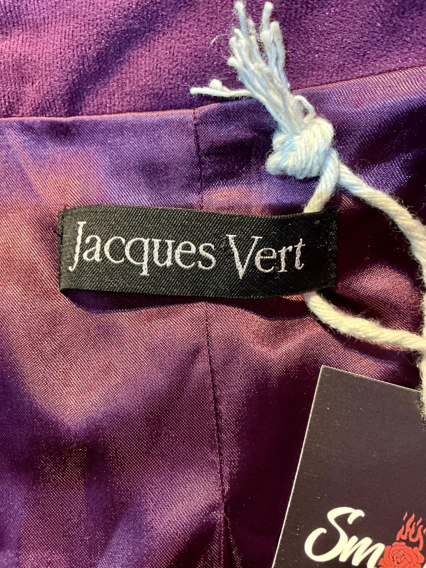 1990s Vintage Jacques Vert Purple Suede Blazer