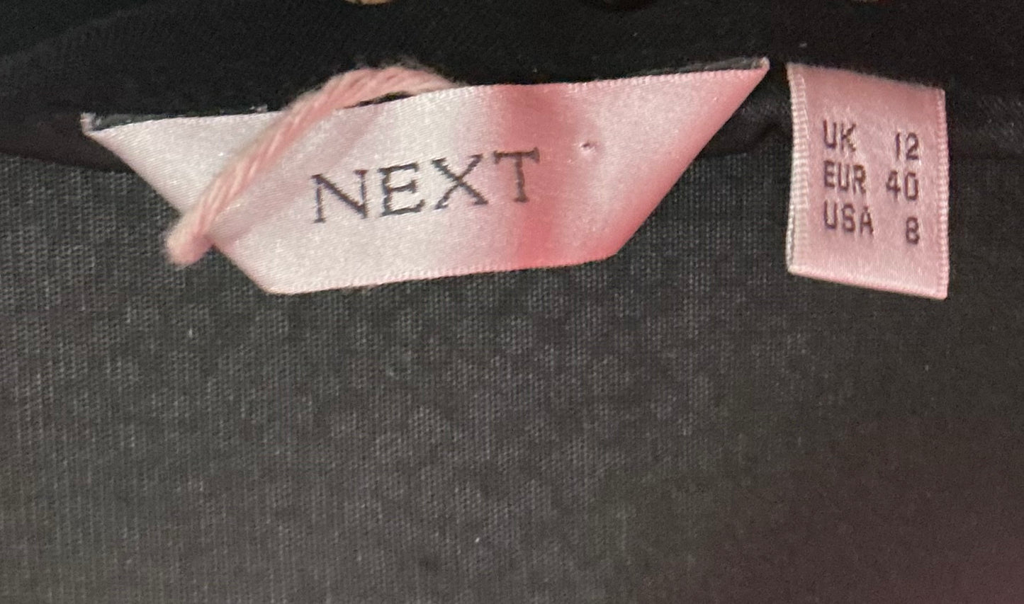 1990s Next Black Suede Style Sleeveless Maxi Dess