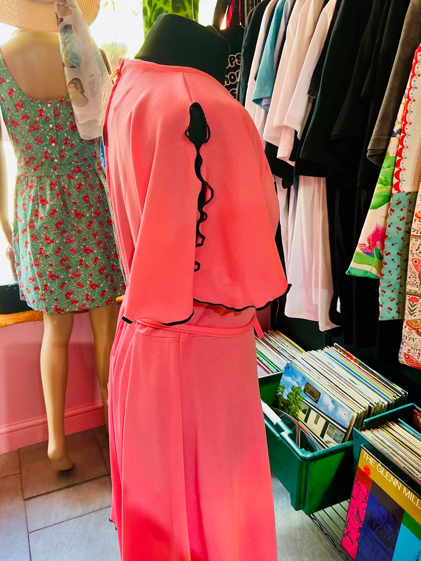 1960s Vintage Devonshire Lady Pink Tea Dress
