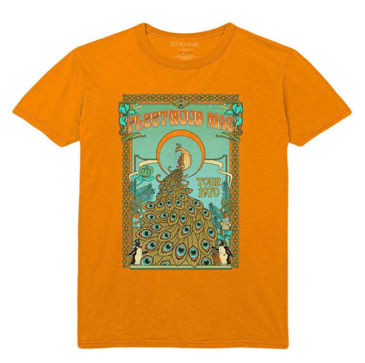 Orange Peacock Fleetwood Mac Band Top