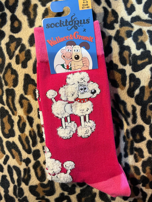 Socktopus Fluffy Fluffles Socks- Wallace and Gromit