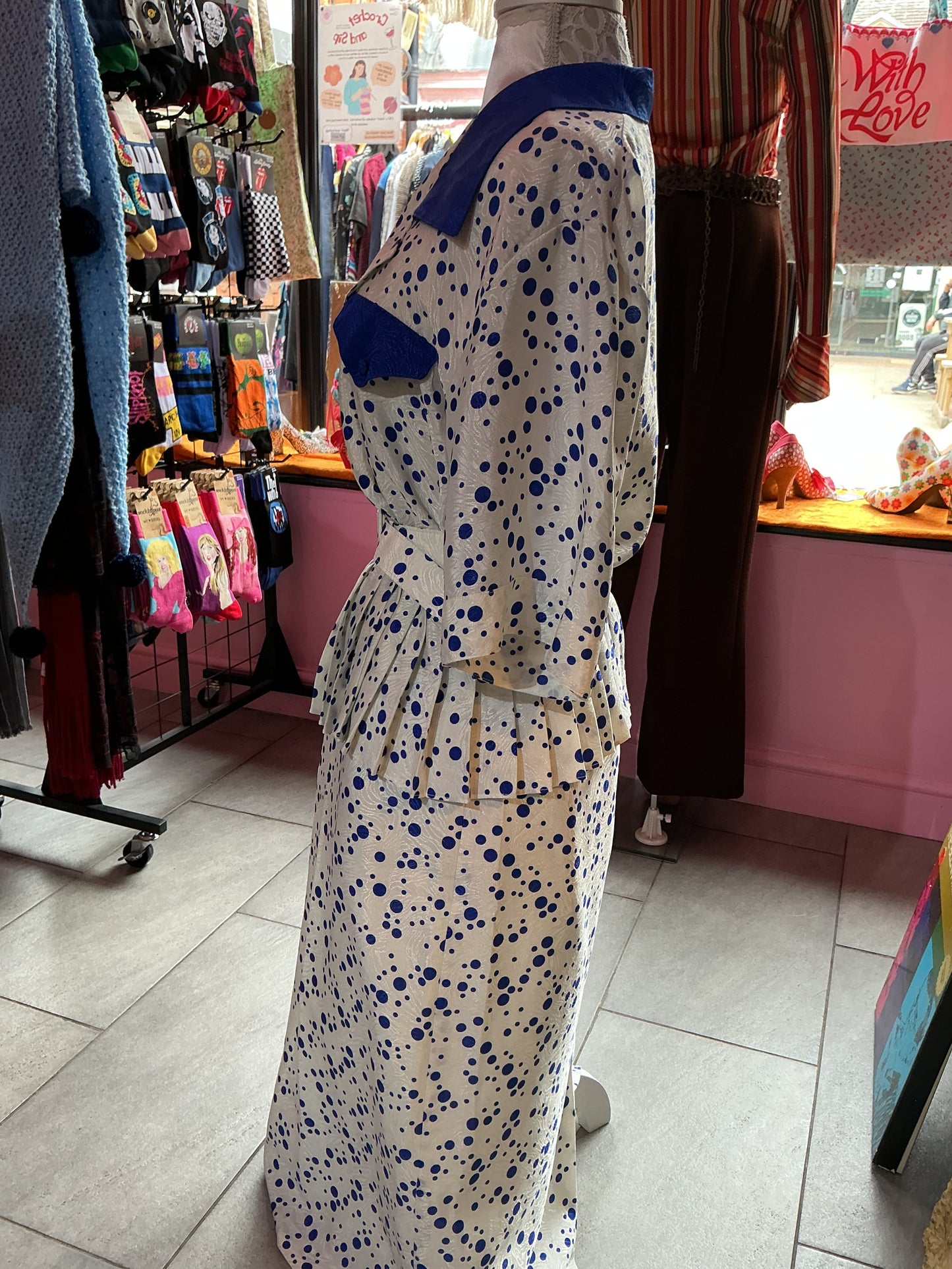1980s Vintage Gina Bacconi Top & Skirt Set