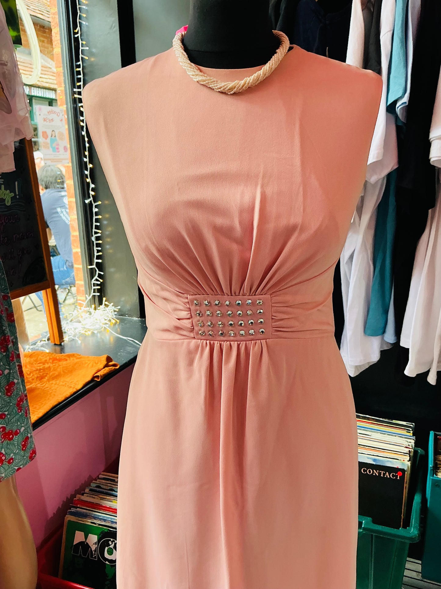 1960s Vintage Blanes of London Pink Cocktail Dress