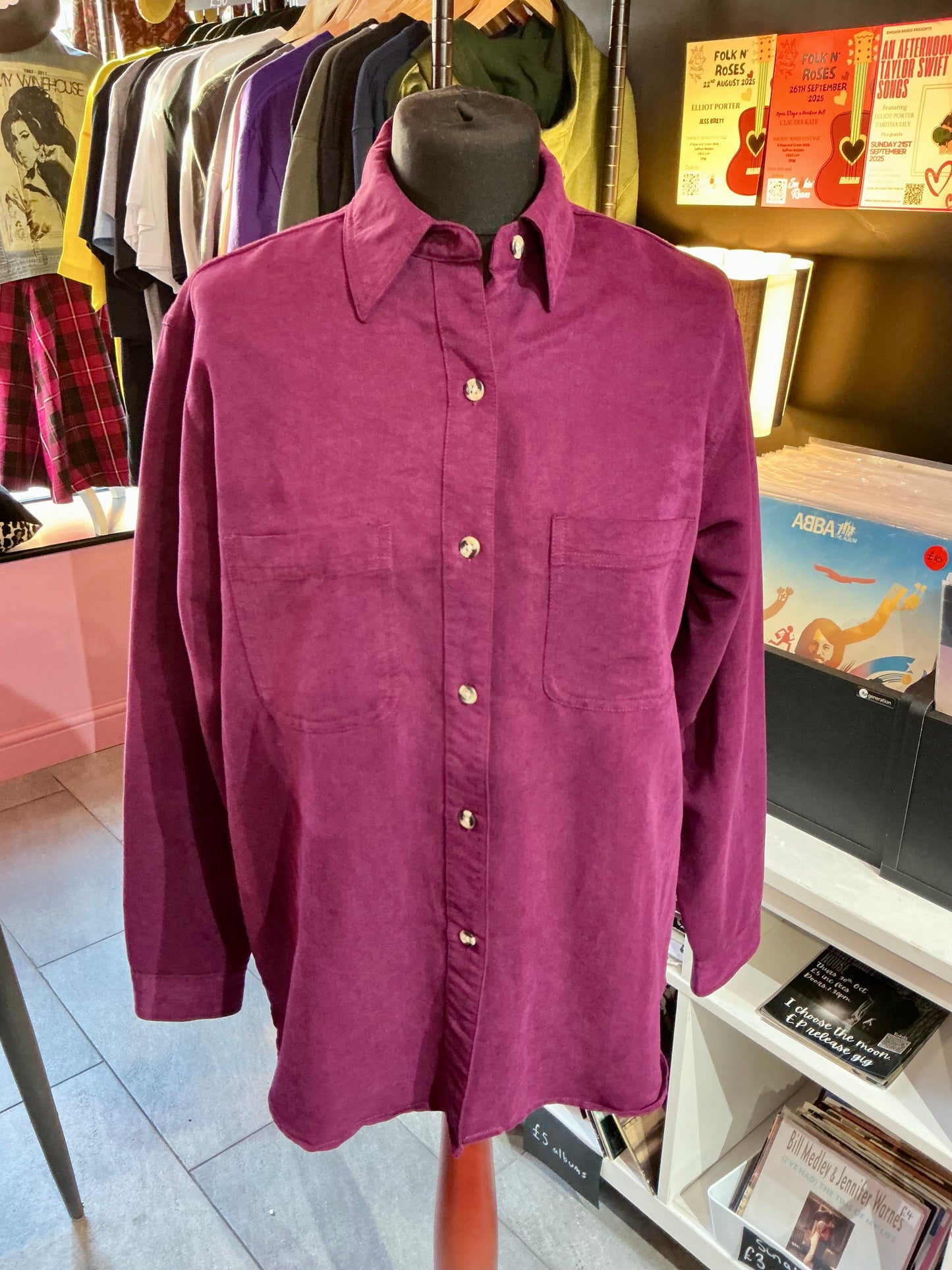 1990s Vintage Richards Purple Shirt