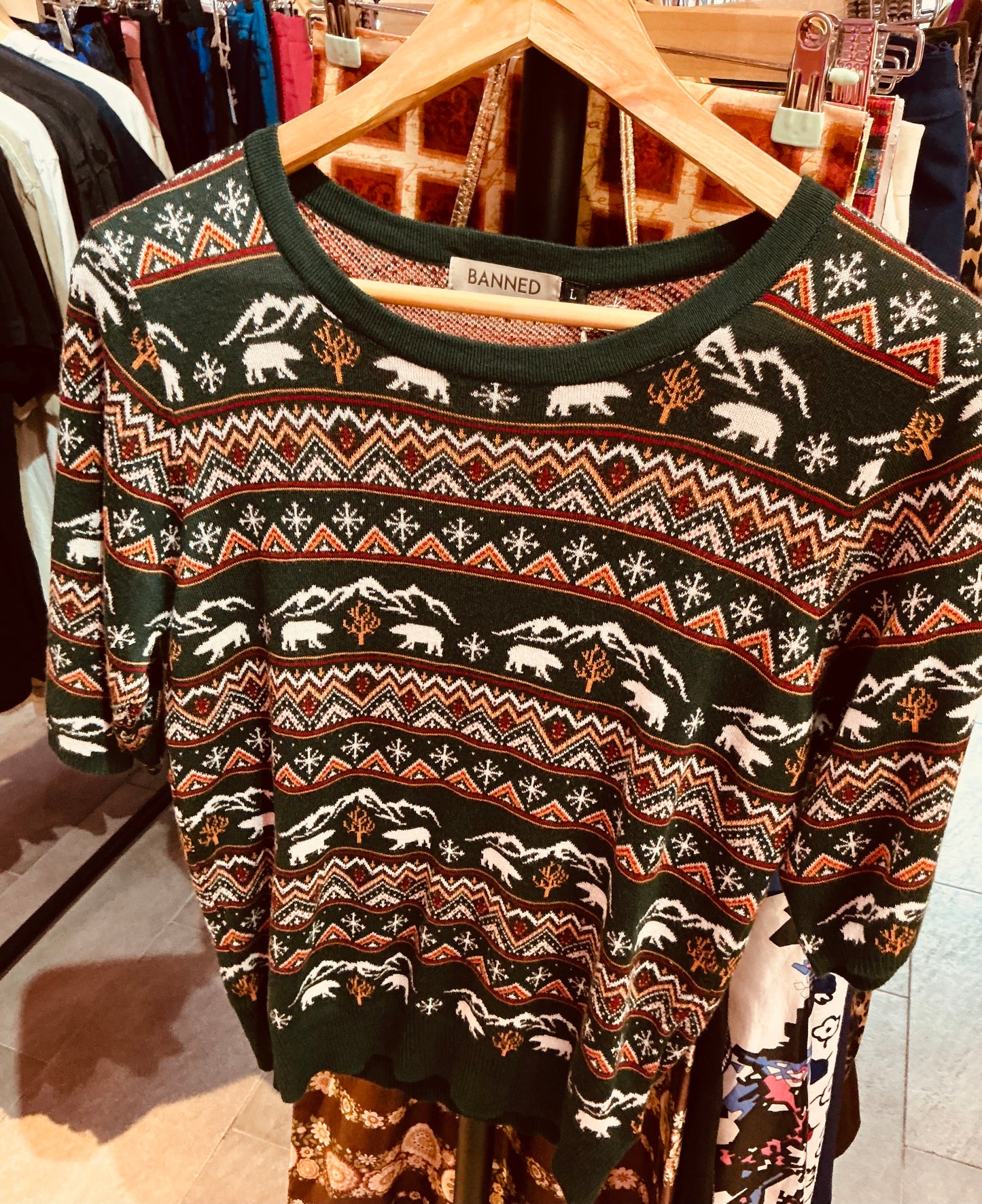 Banned Apparel Christmas Bear Jumper