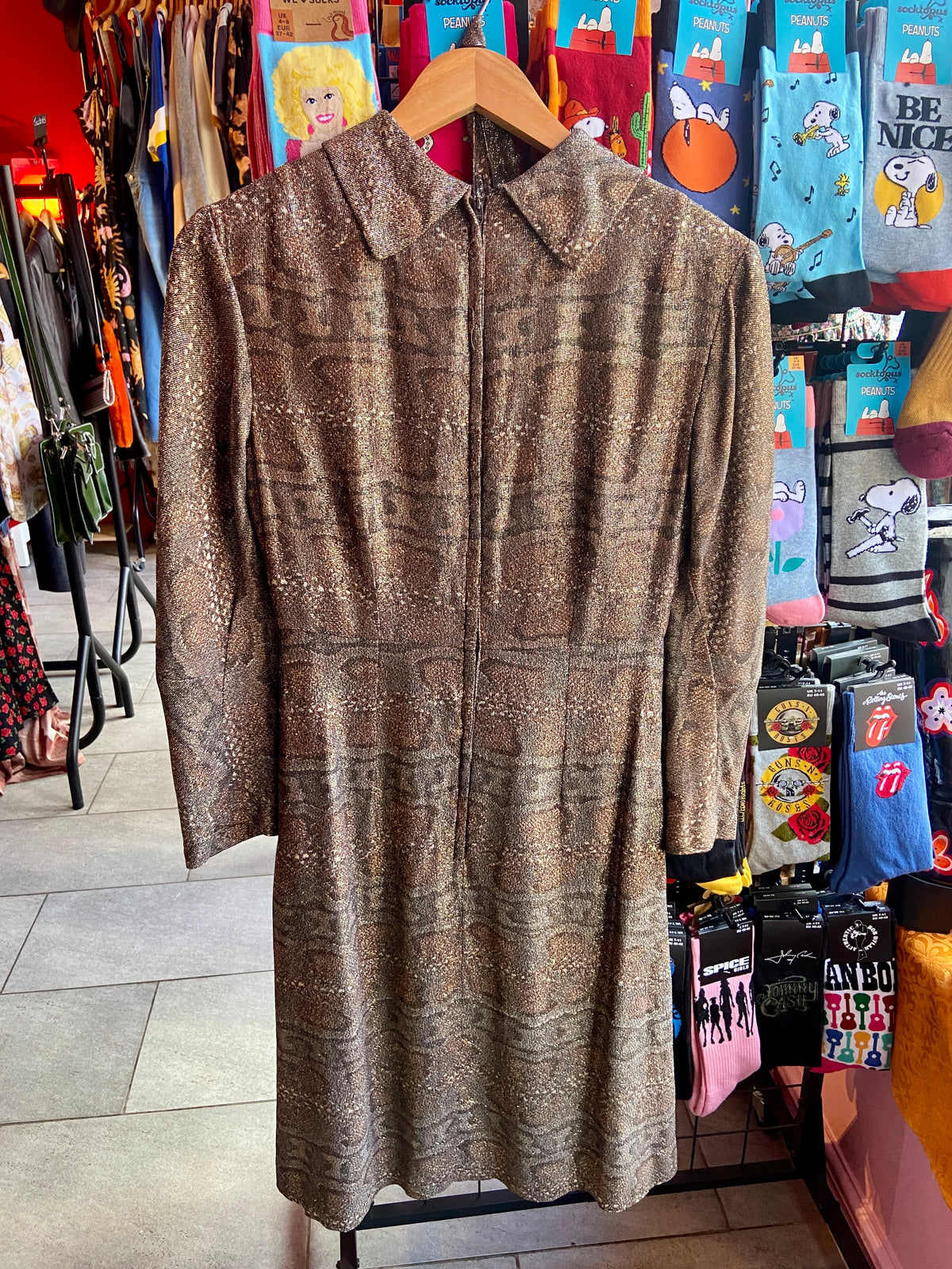 1970s Disco Dress with Scarf