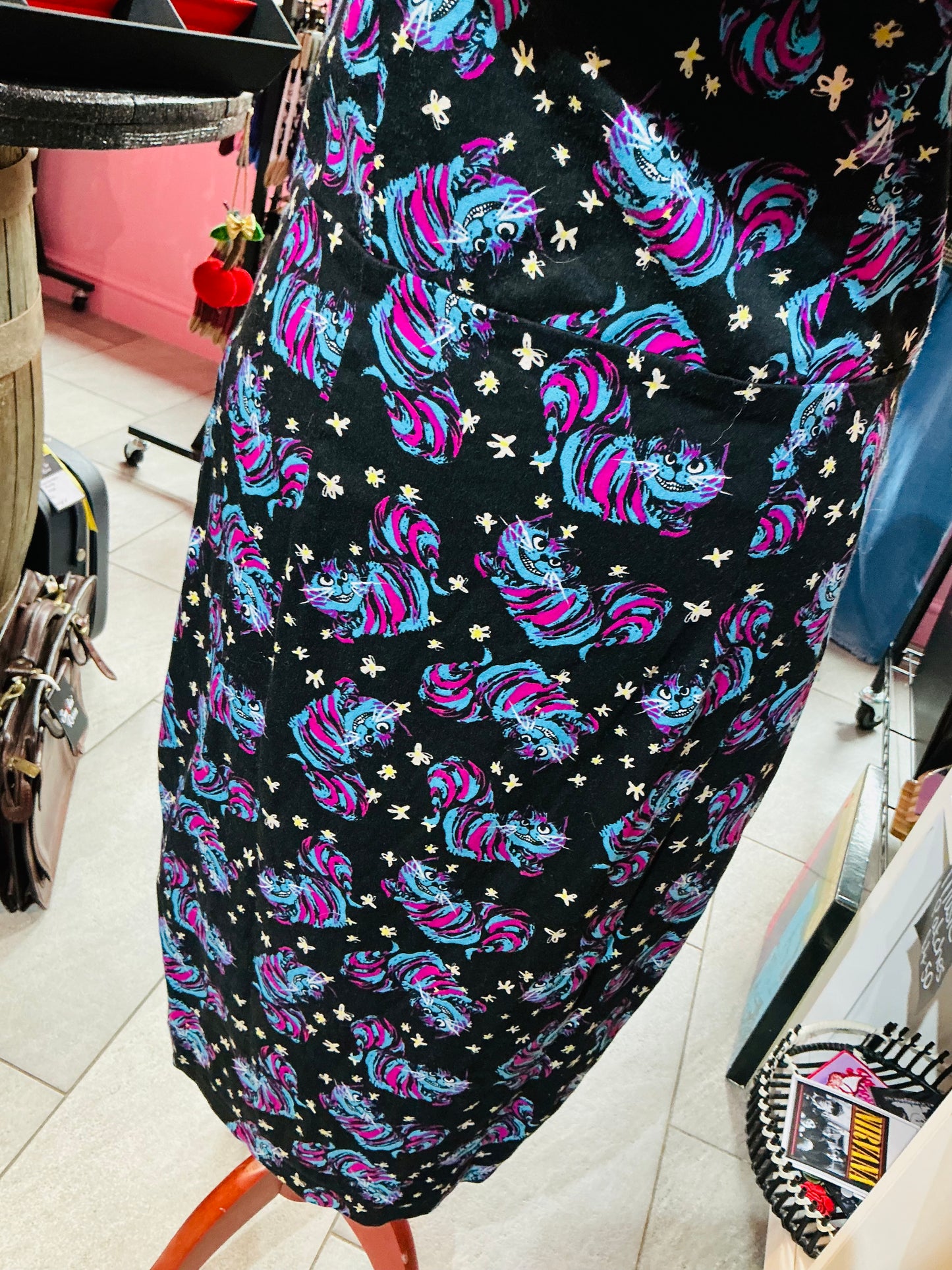1950s Style Lindy Bop Cheshire Cat Pencil Dress