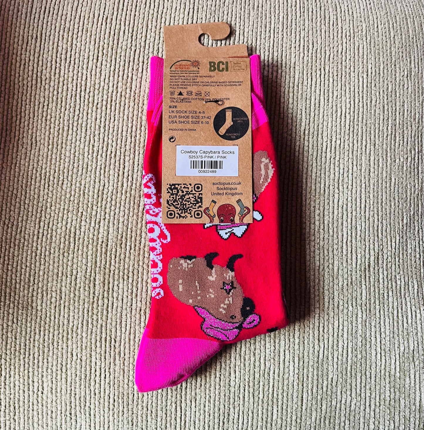 Socktopus Cowboy Capybara Socks