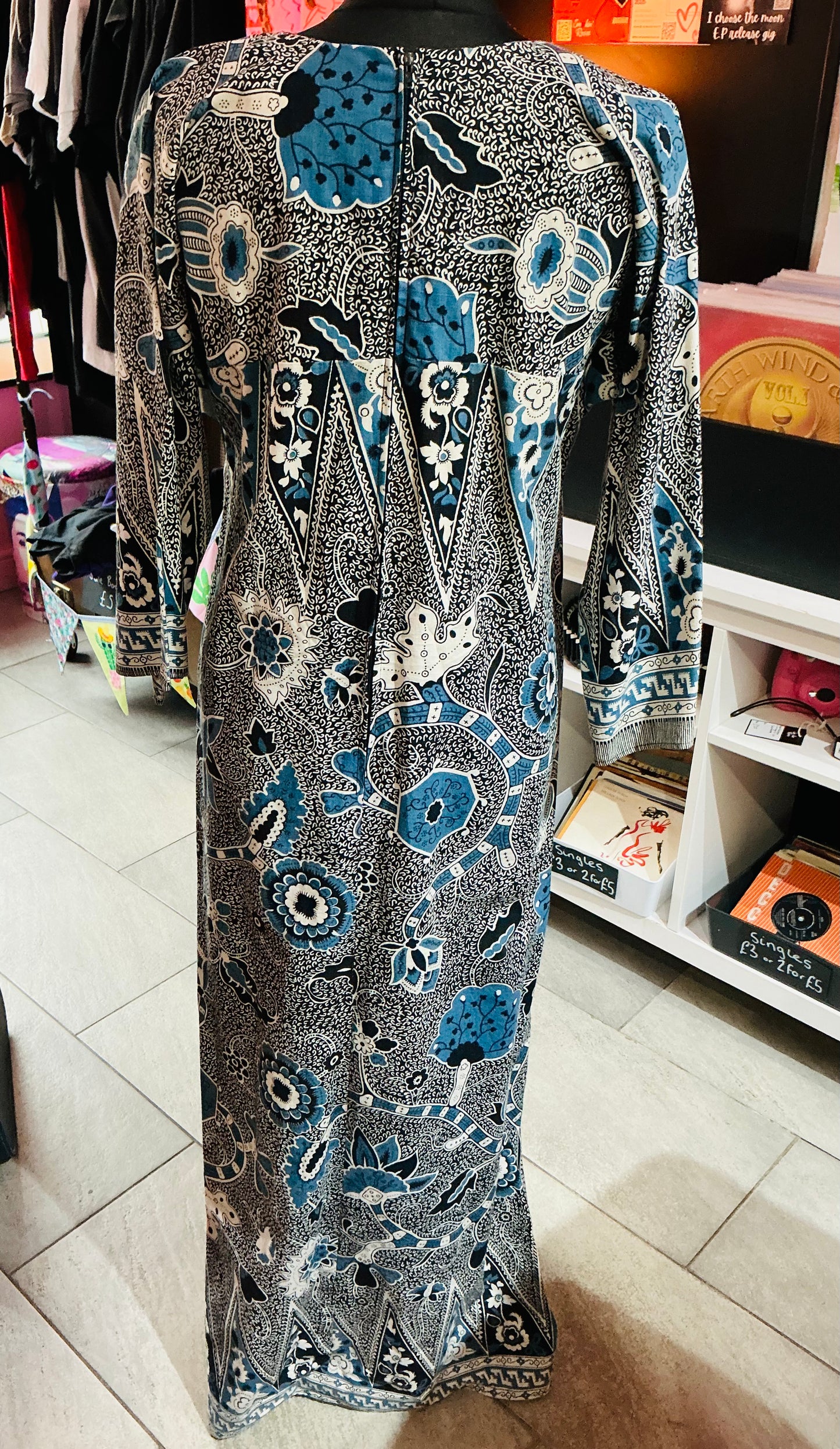 1970s Vintage St Michael Kaftan Style Floral
