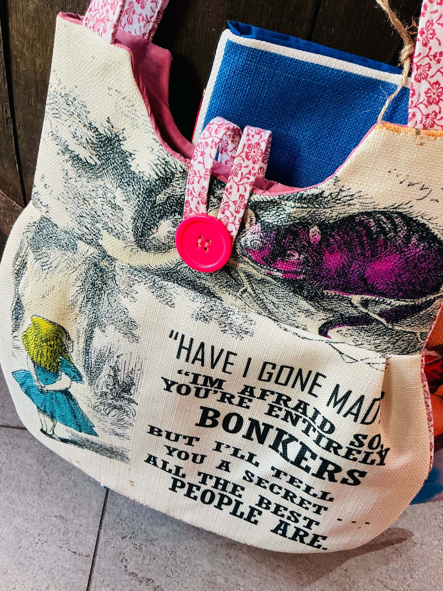 Handmade Alice in Wonderland Handbag