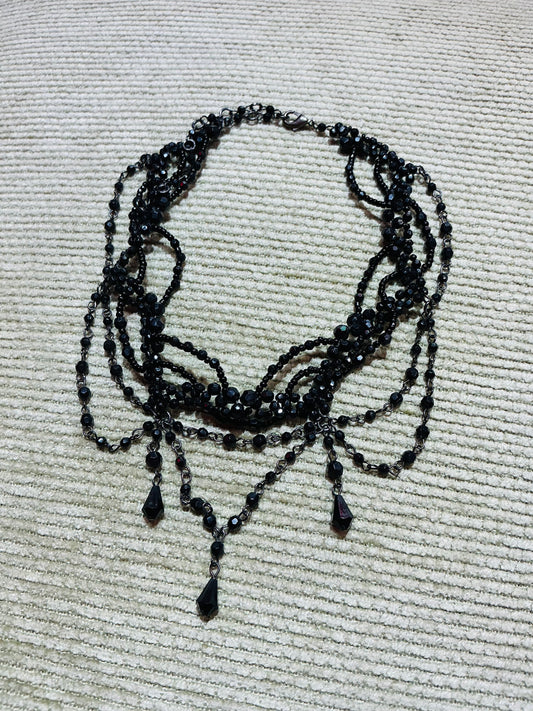 Black Beaded Choker