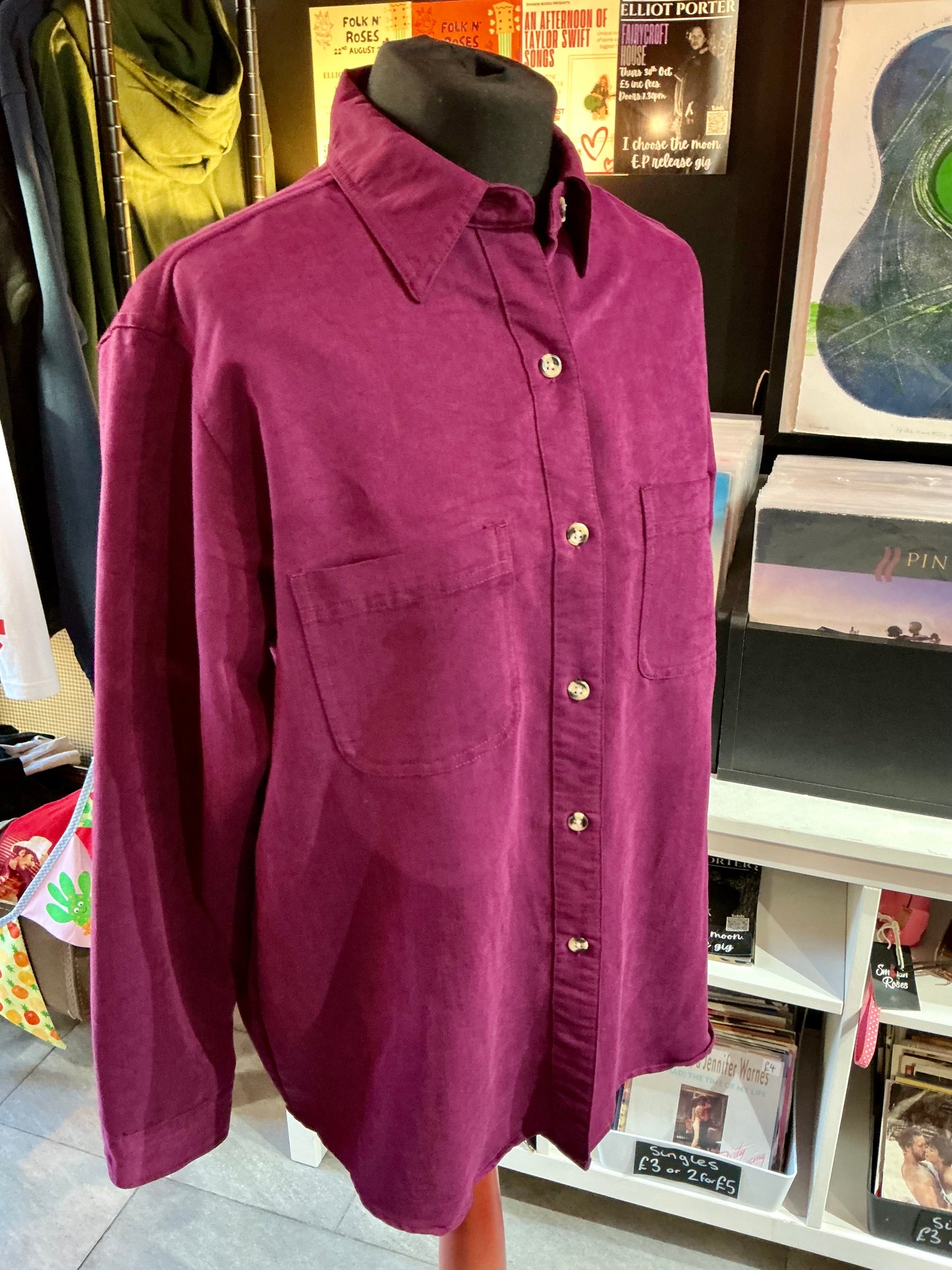 1990s Vintage Richards Purple Shirt