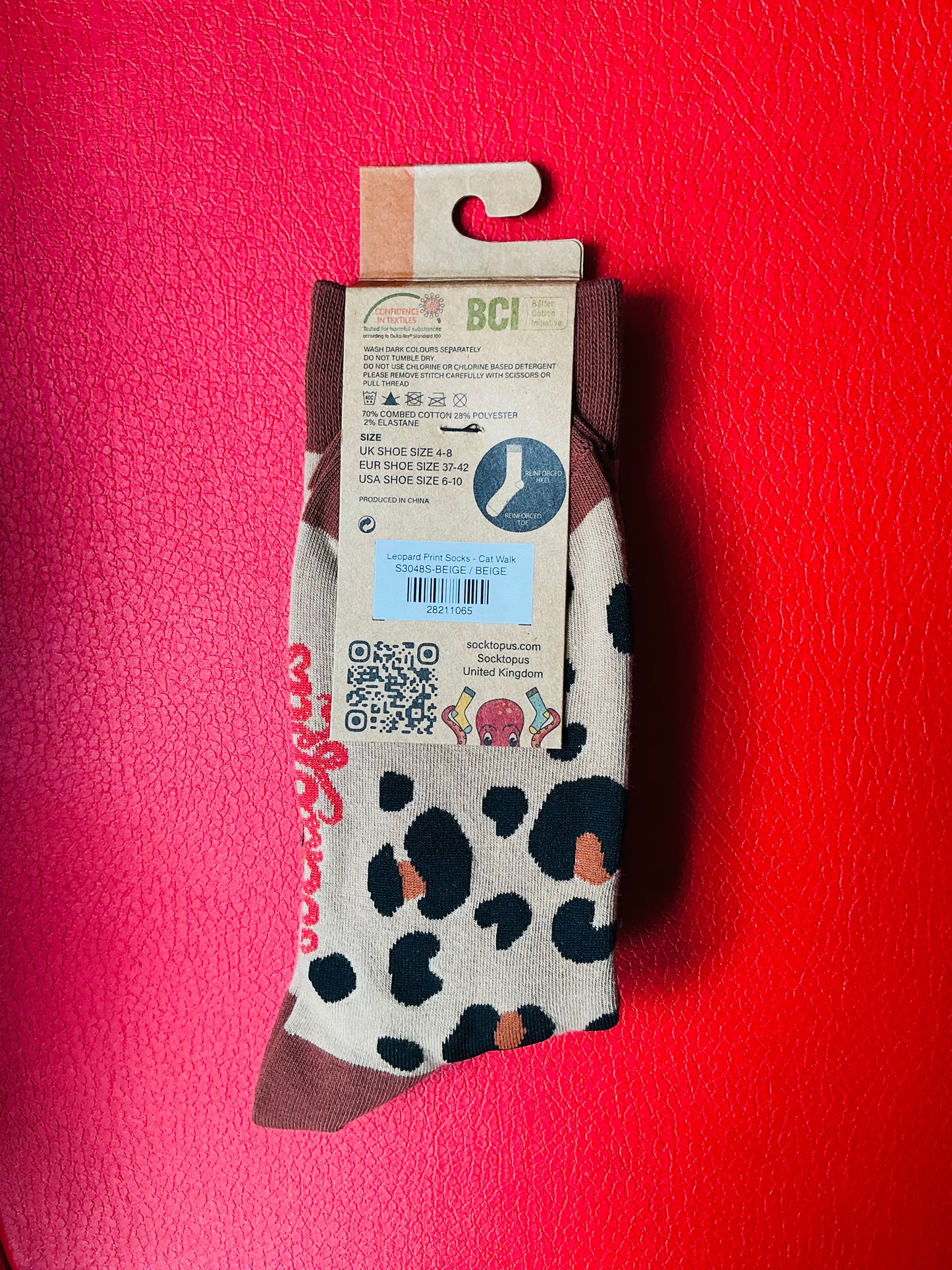 Socktopus Leopard Print Socks