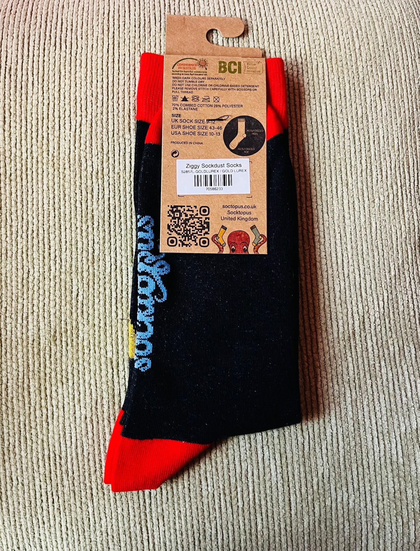 Socktopus Ziggy Stardust Socks