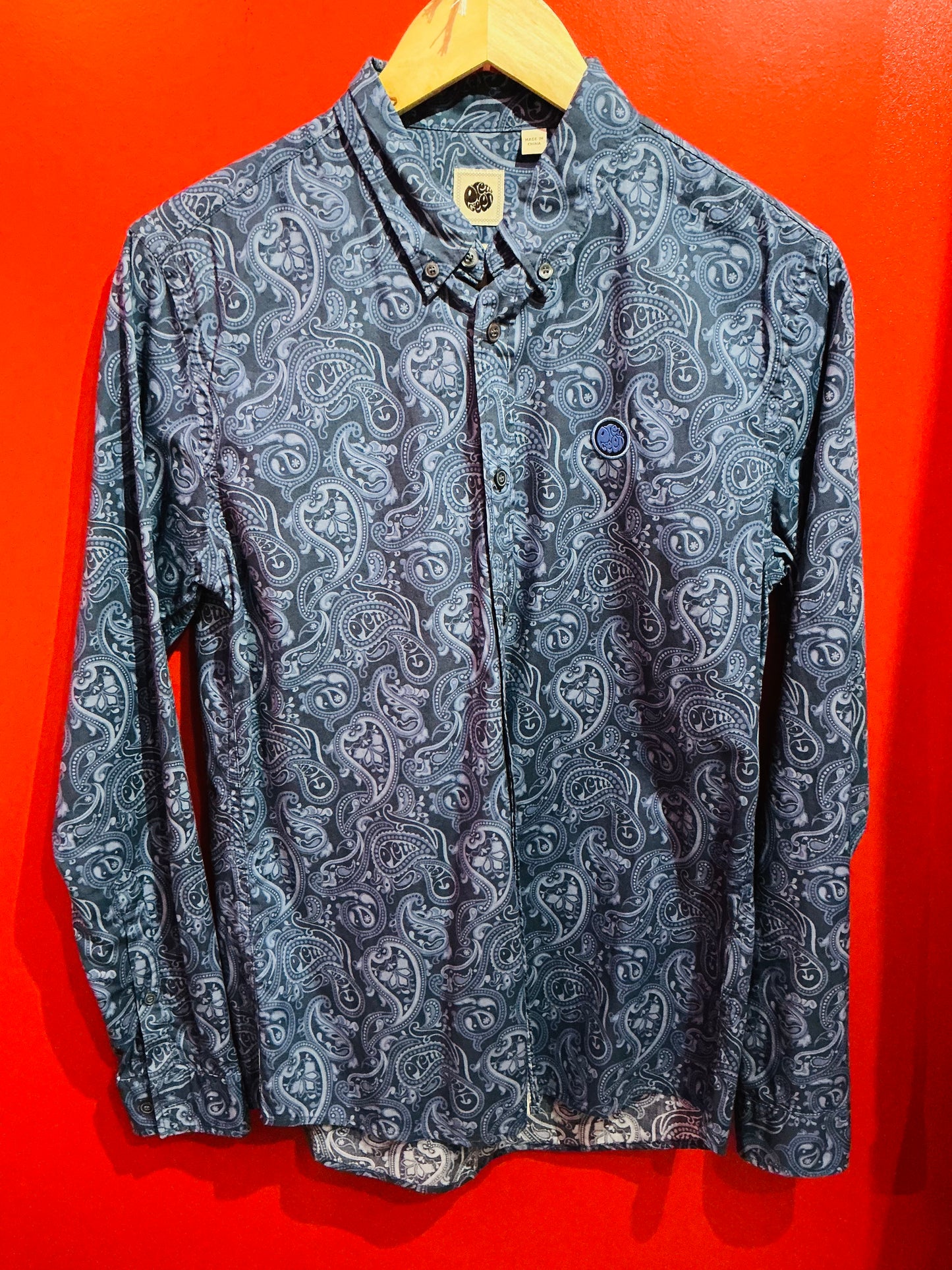 Pretty Green & Blue Paisley Shirt