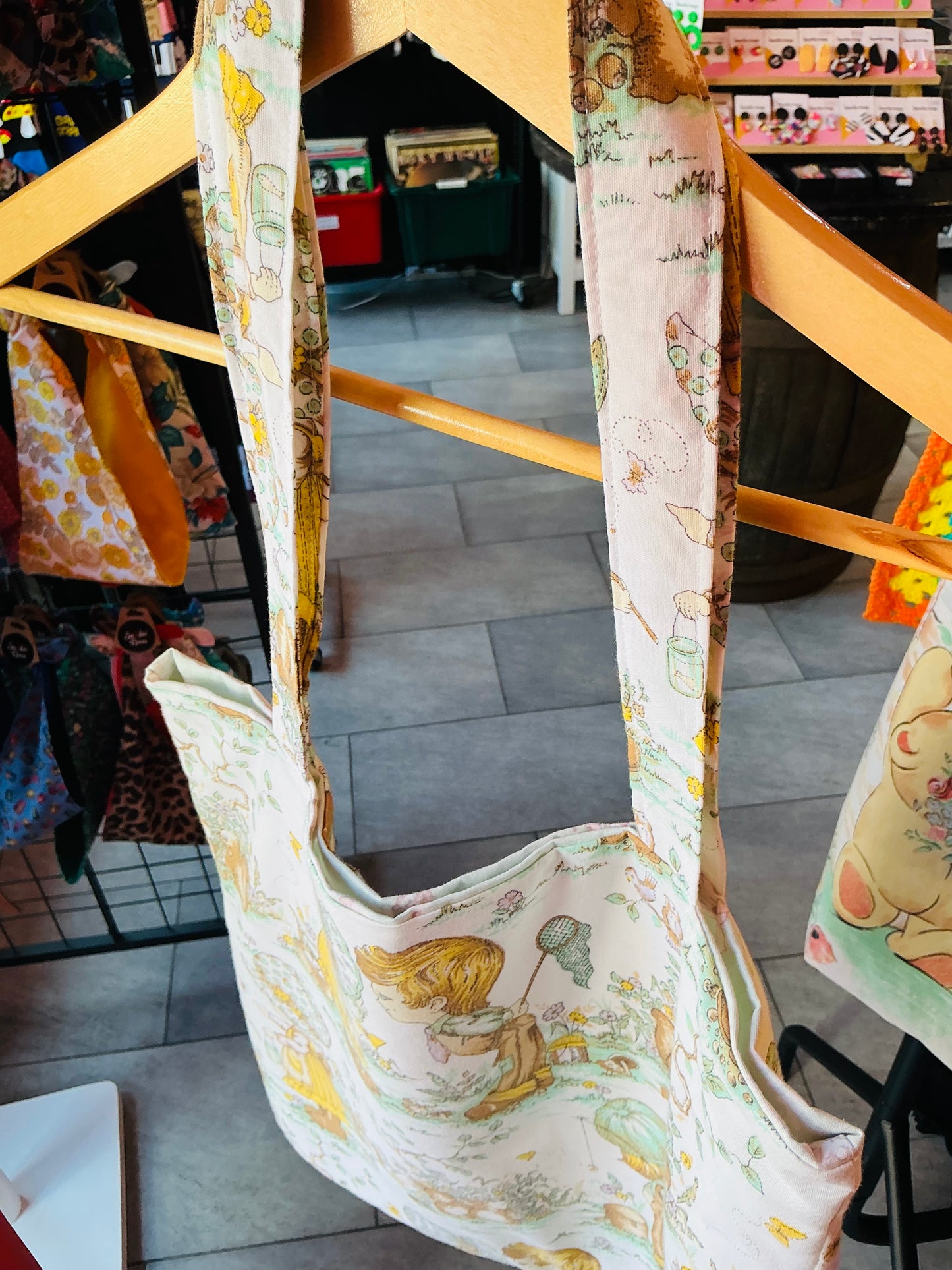 Handmade Vintage Fabric Holly Hobbie Handbag and Tote bag (3 designs)
