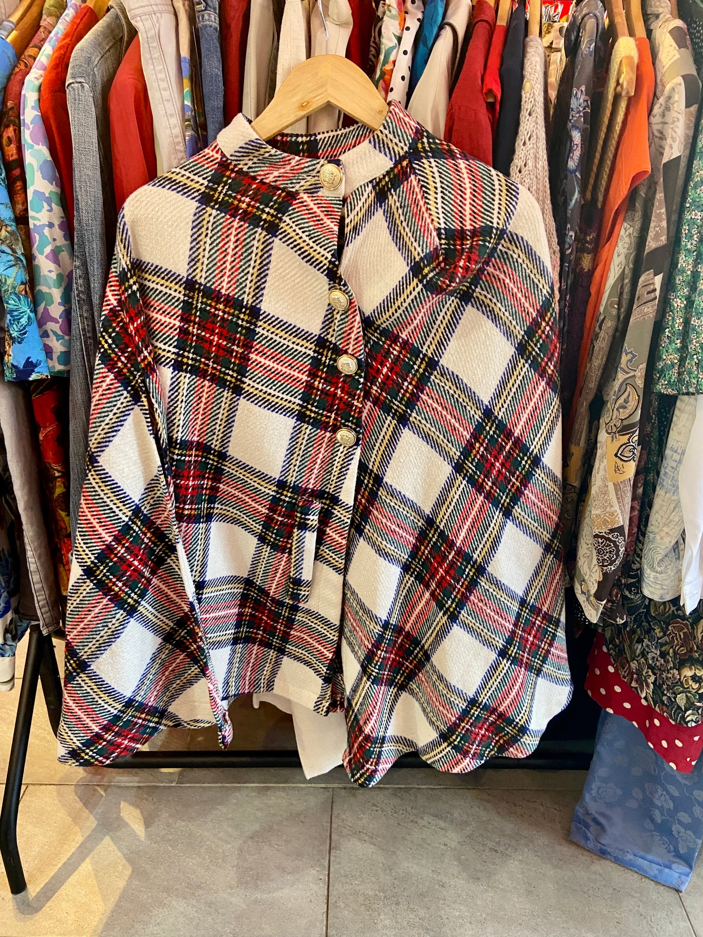 Tartan Poncho