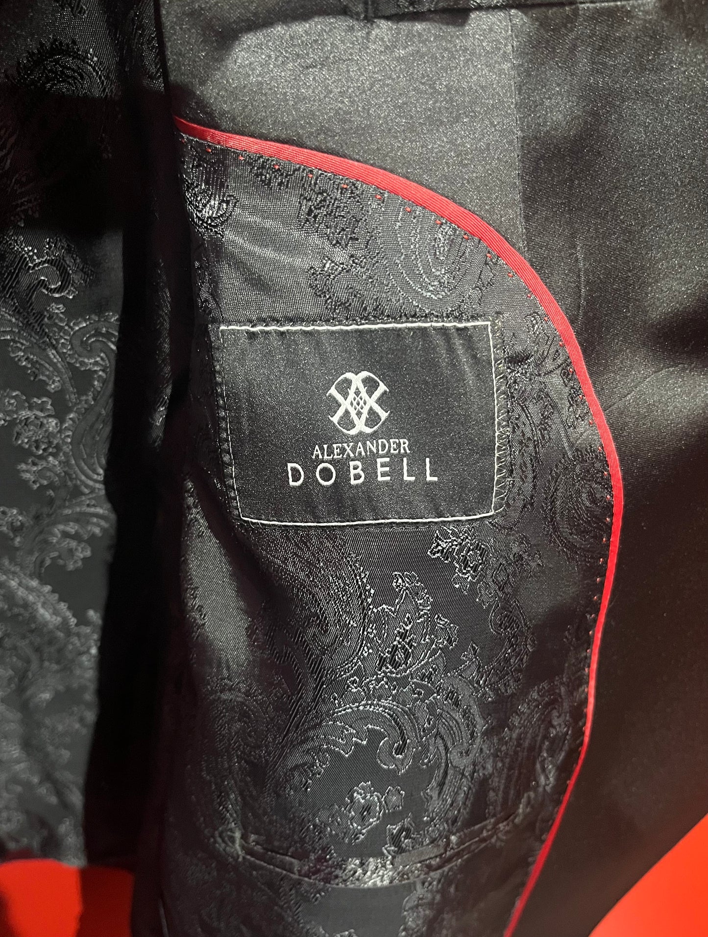 Alexander Dobell Magenta Velvet Blazer