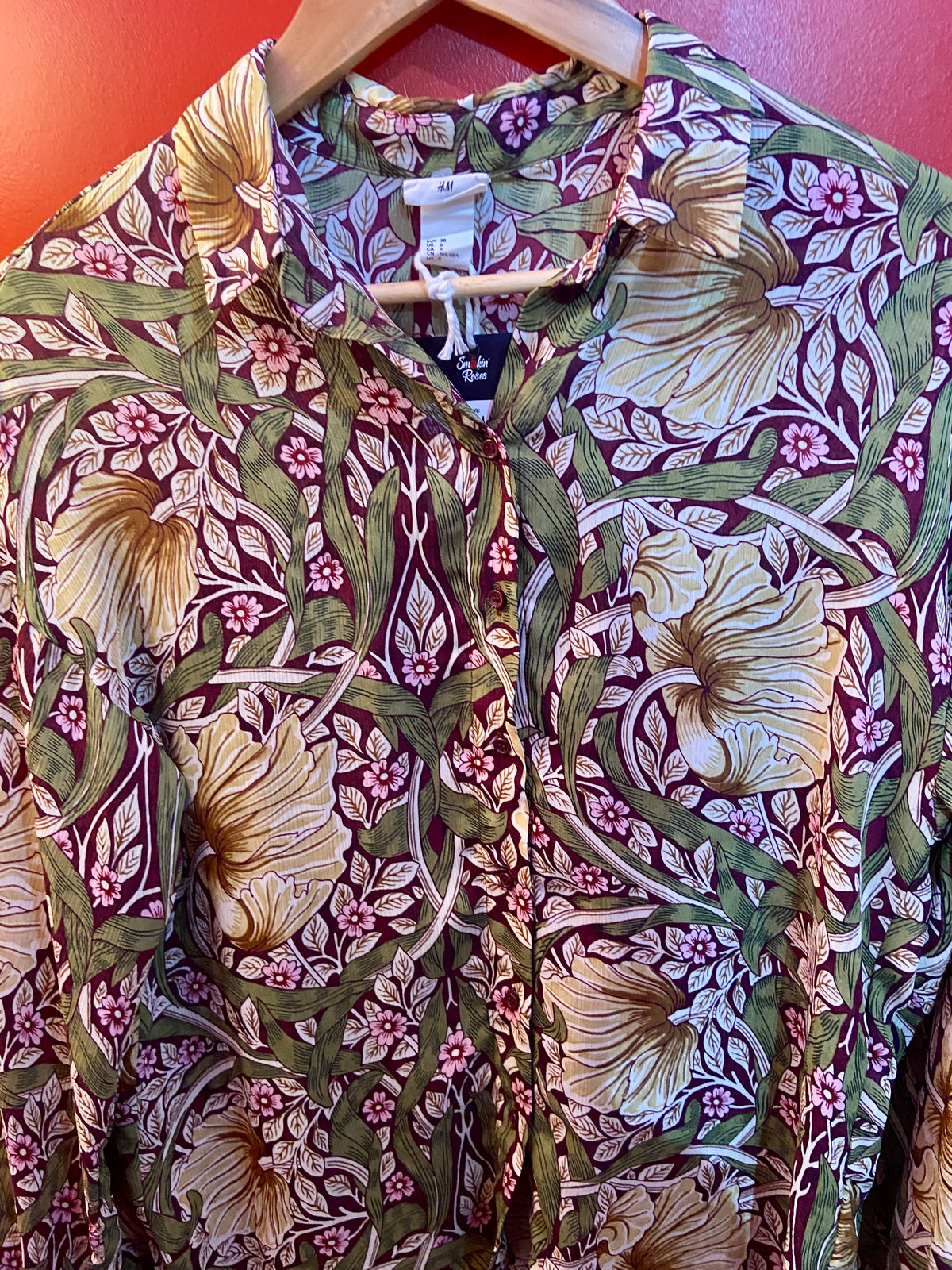 William Morris X H&M Floral Print Shirt