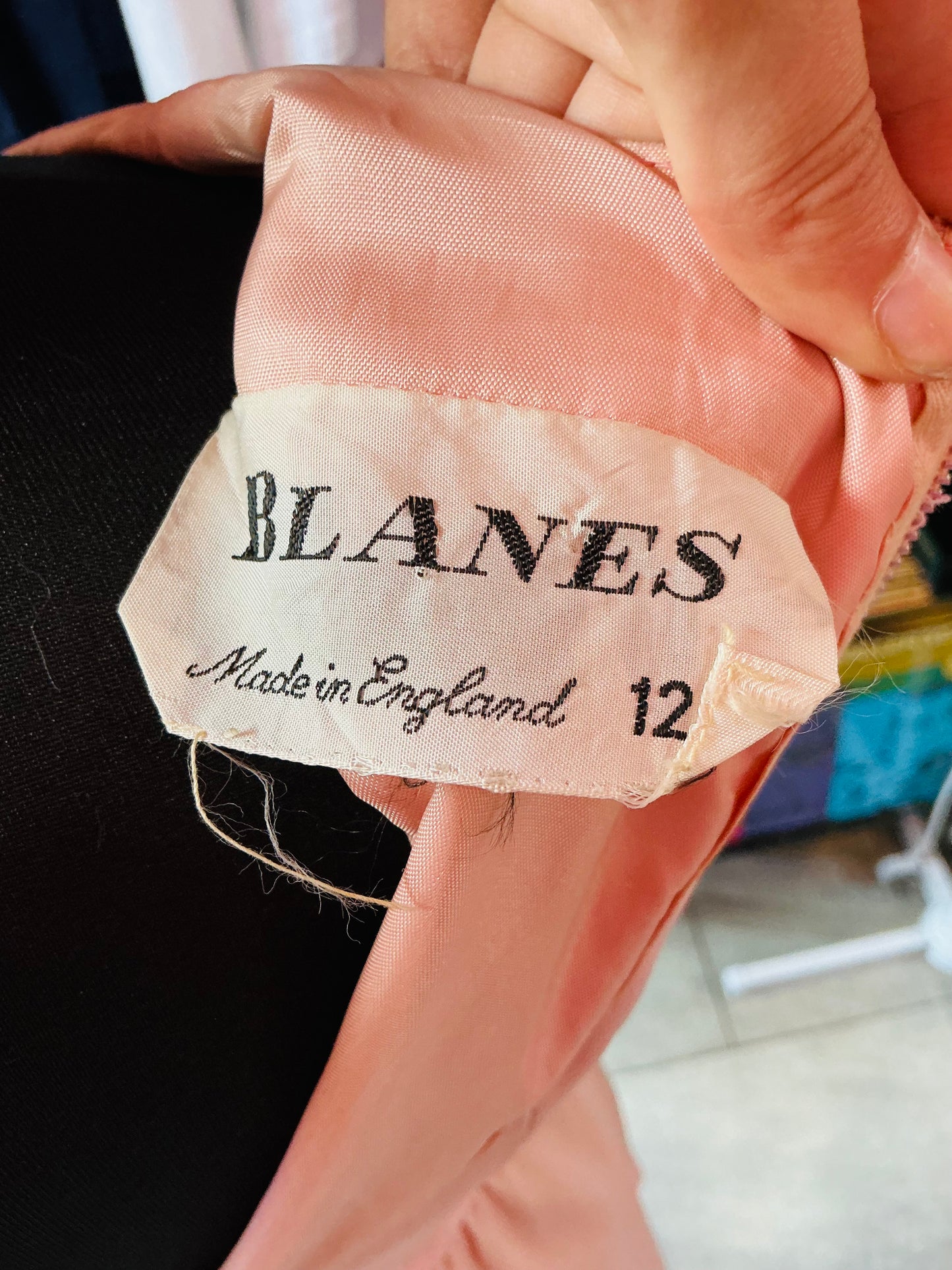 1960s Vintage Blanes of London Pink Cocktail Dress