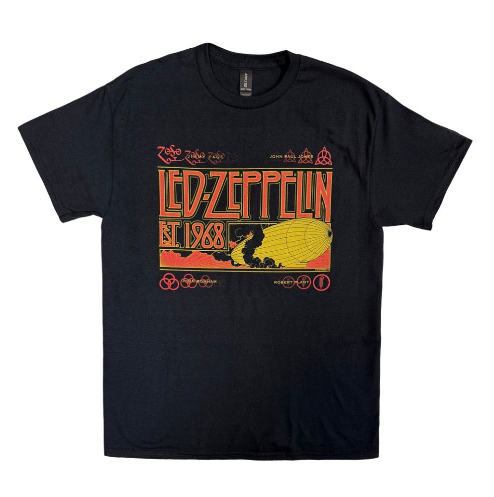 Led Zeppelin and Smoke 1968 Band Top
