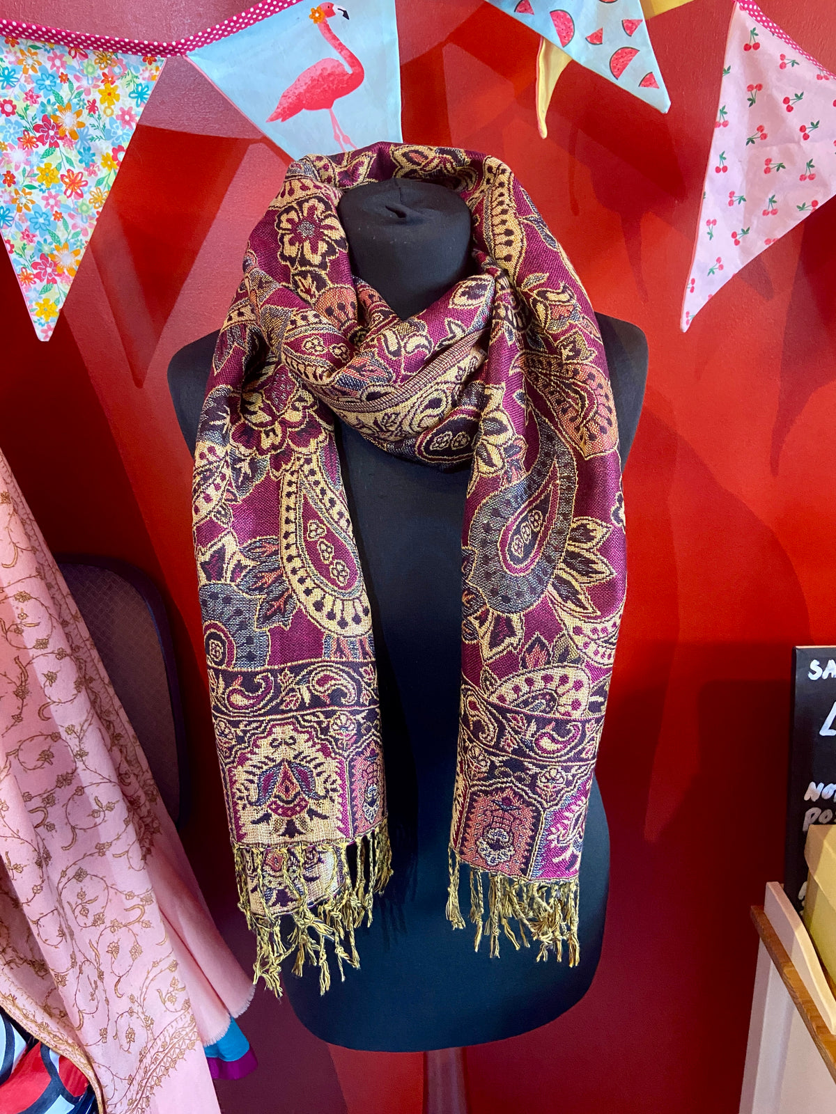 Two Toned 100% Pashmina Scarf