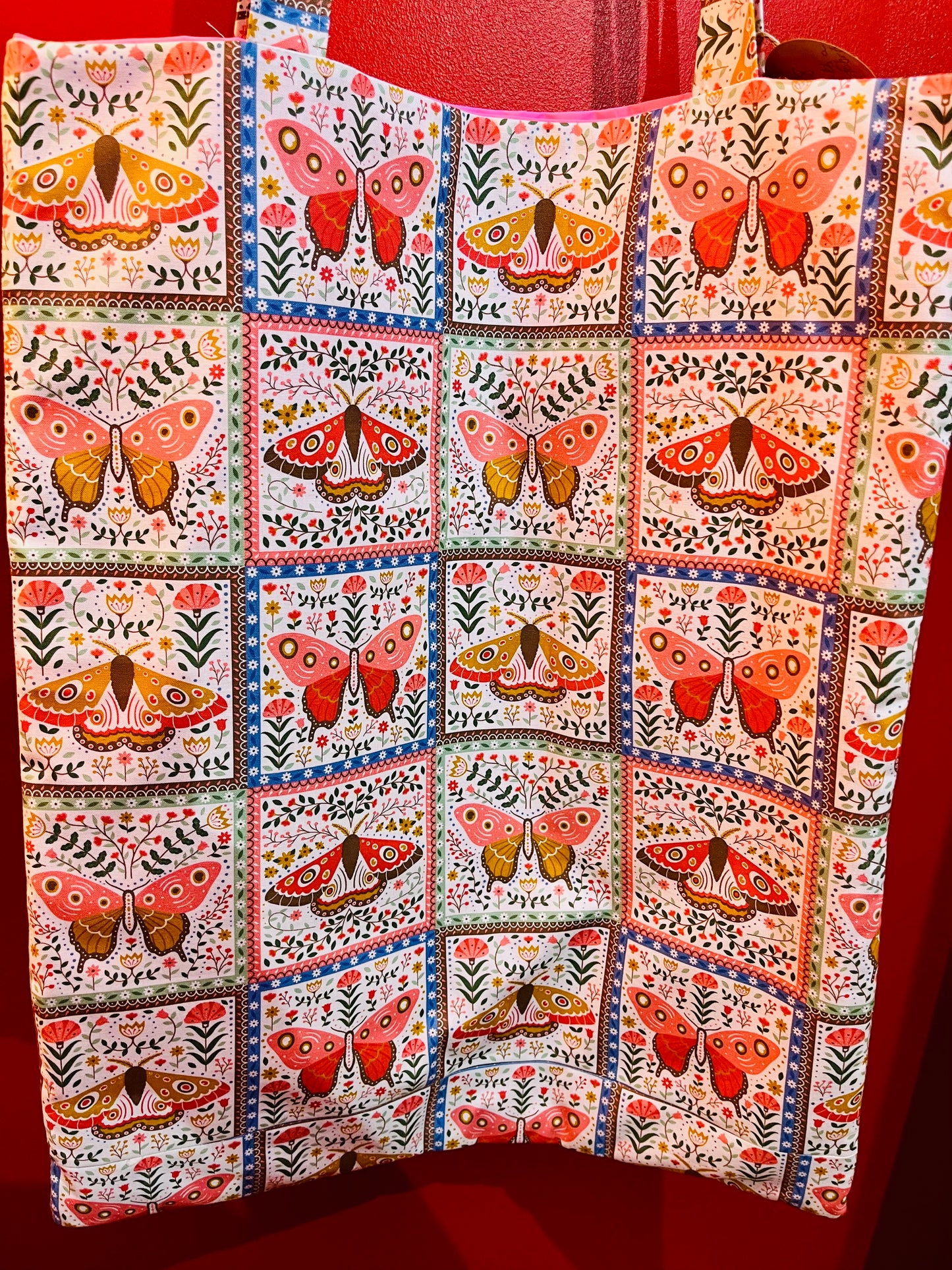 Handmade Vintage Fabric Spanish Donkey Tote Bag