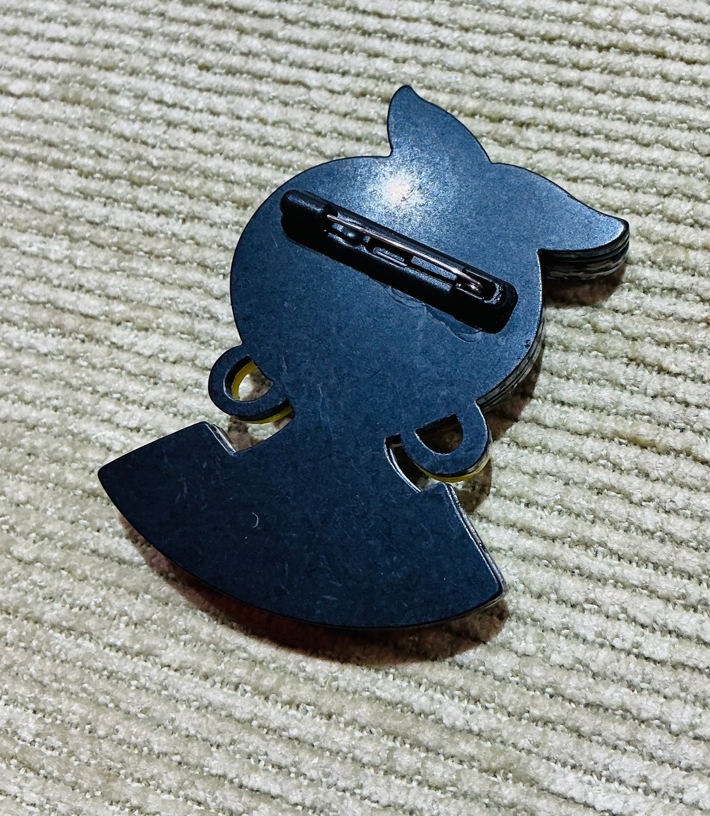 Handmade Acrylic 60s Lady Brooch