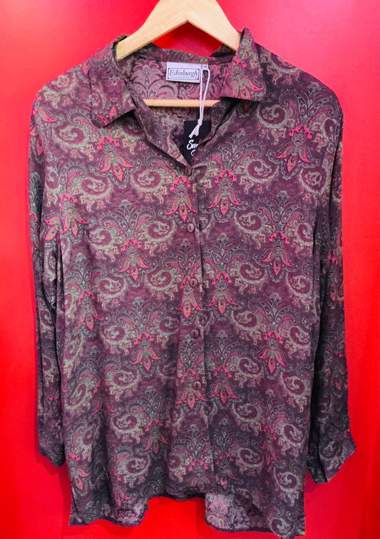 Autumnal Coloured Paisley Shirt