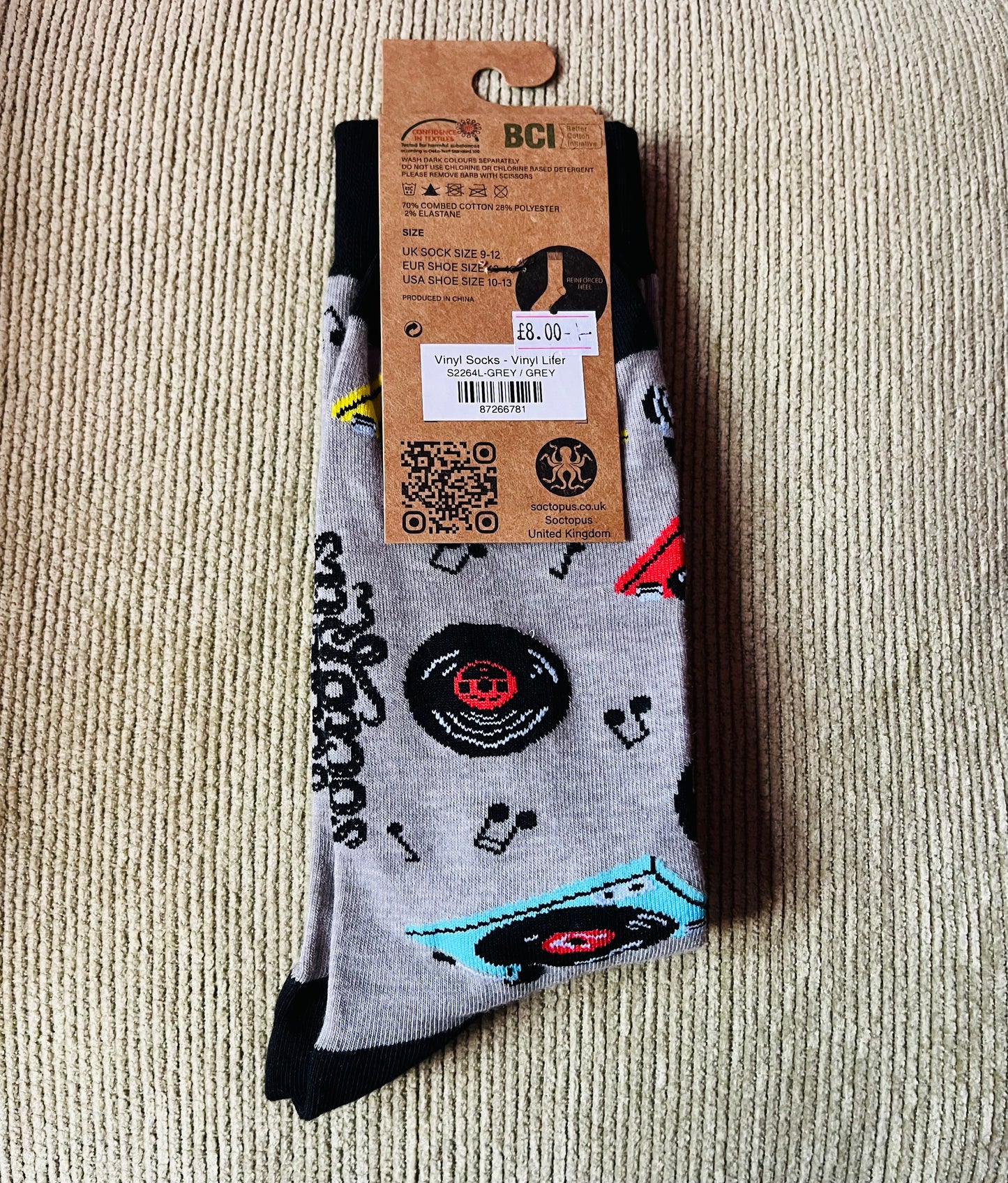Socktopus Vinyl Lovers Socks