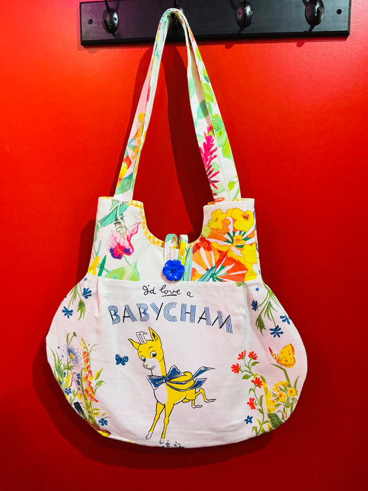 Handmade “I’d Love a Babycham” Handbag