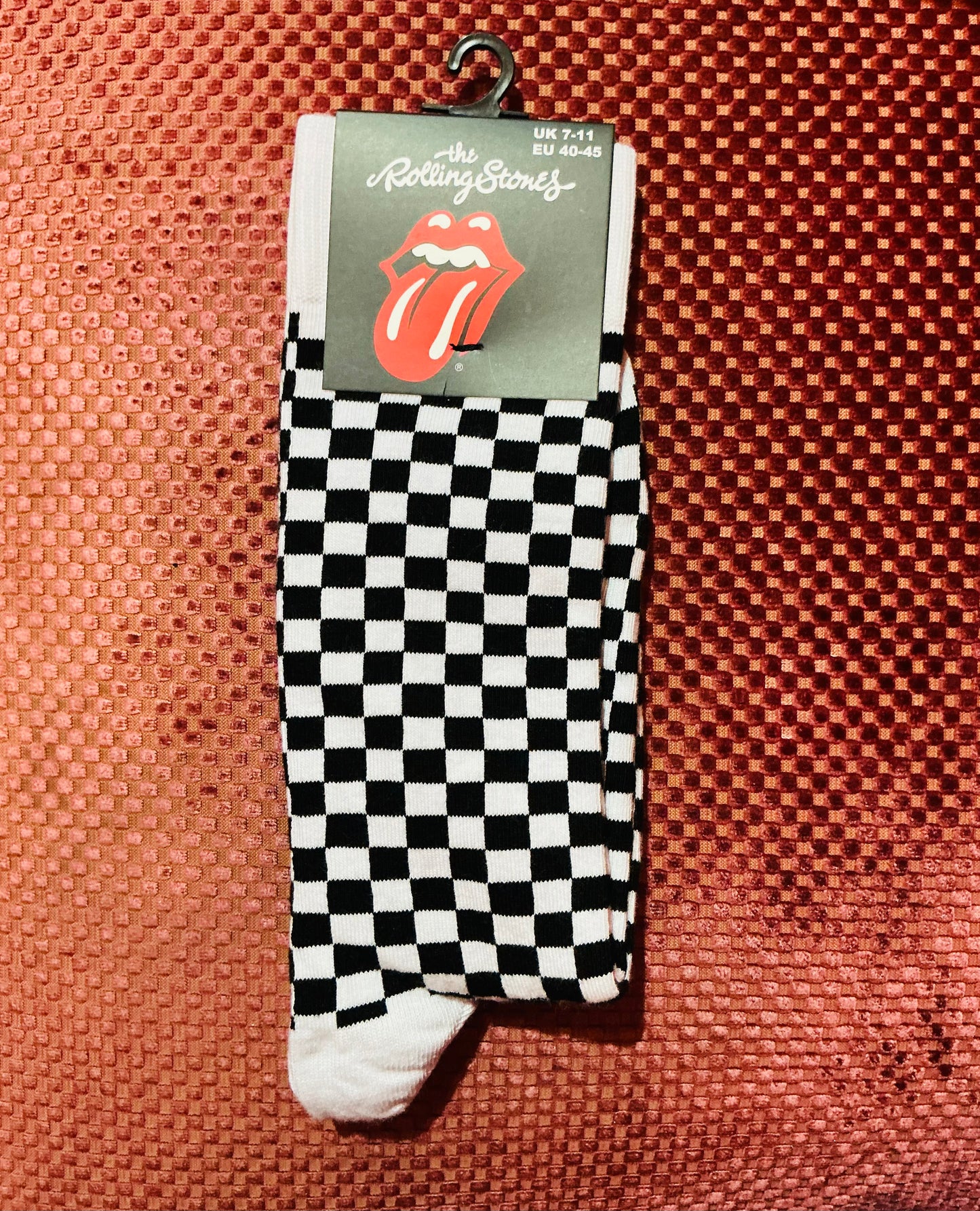 Rolling Stones Checkerboard Socks