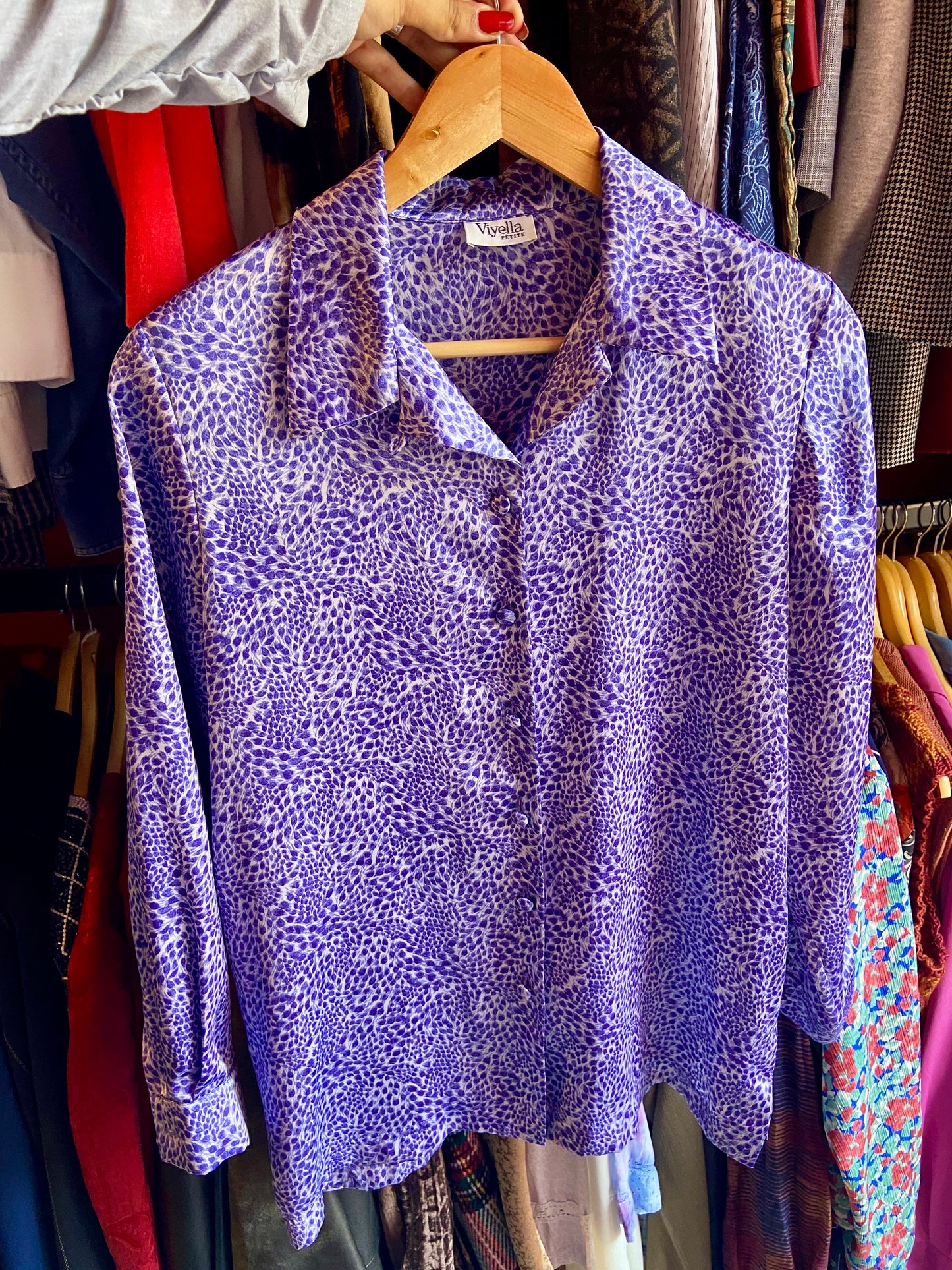 Purple Patterned Shirt
