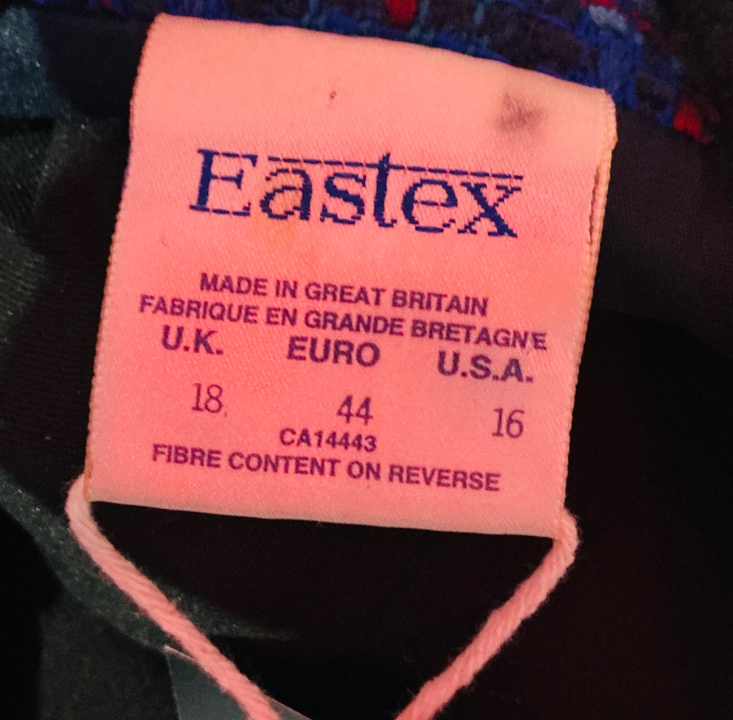 1980s Easter Blue Checked Blazer