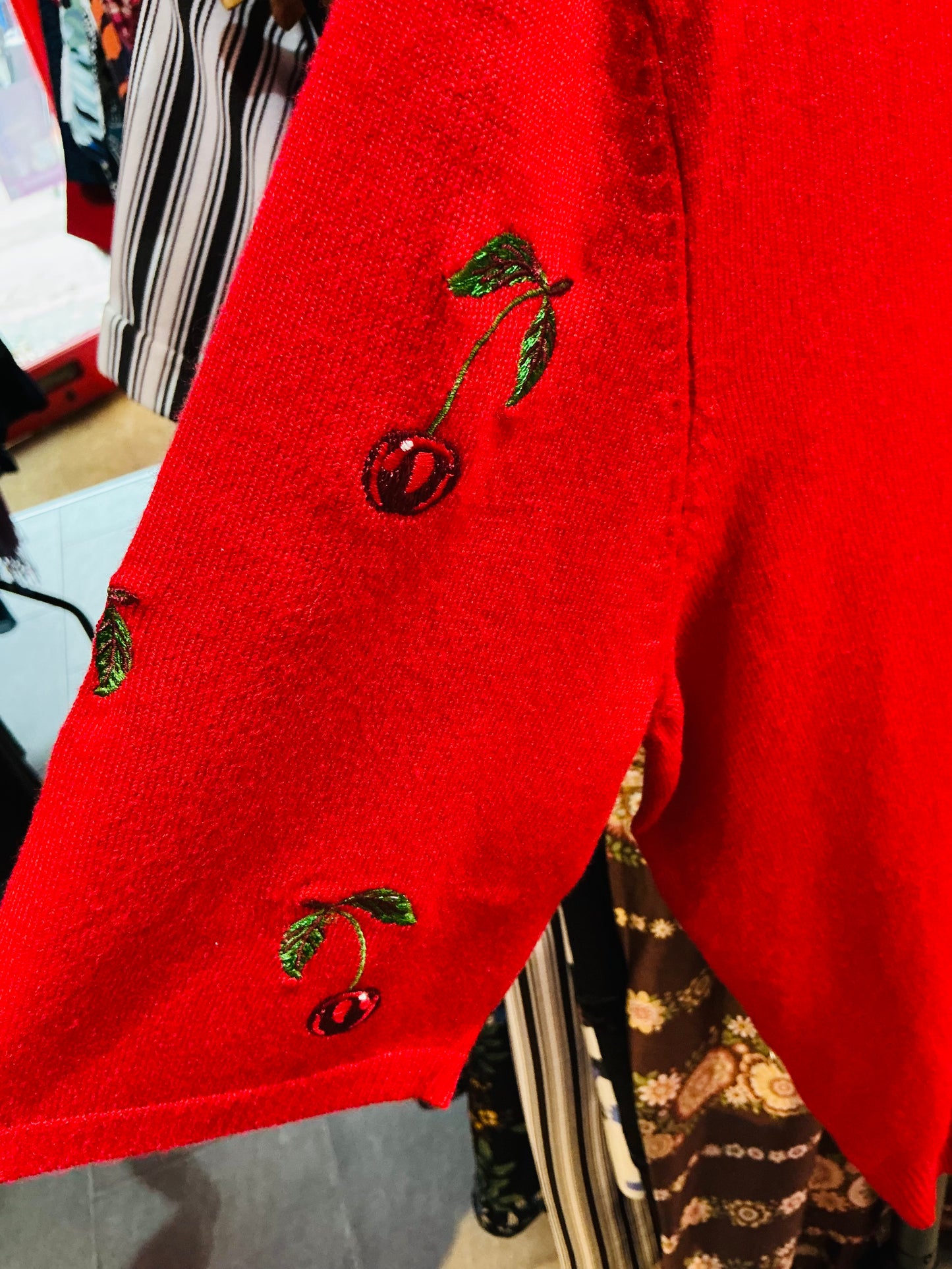 Banned Apparel Sweet Cherry Red Jumper