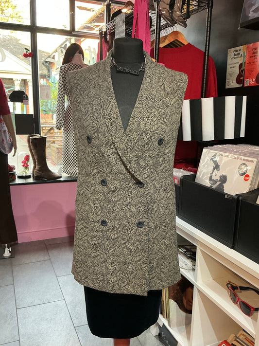 1970s Vintage Anne Klein Sleeveless Jacket