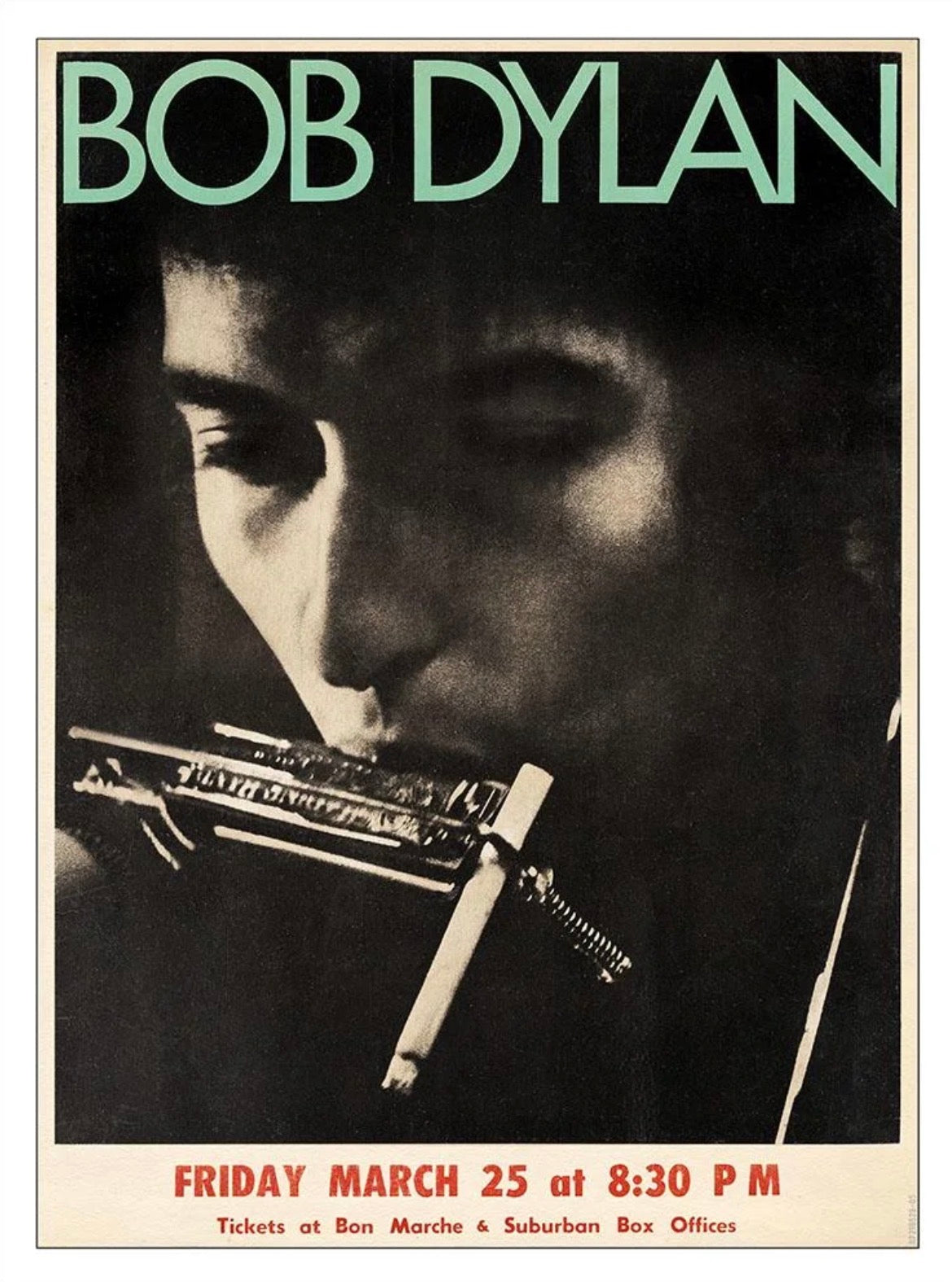 Bob Dylan Concert Wall Print
