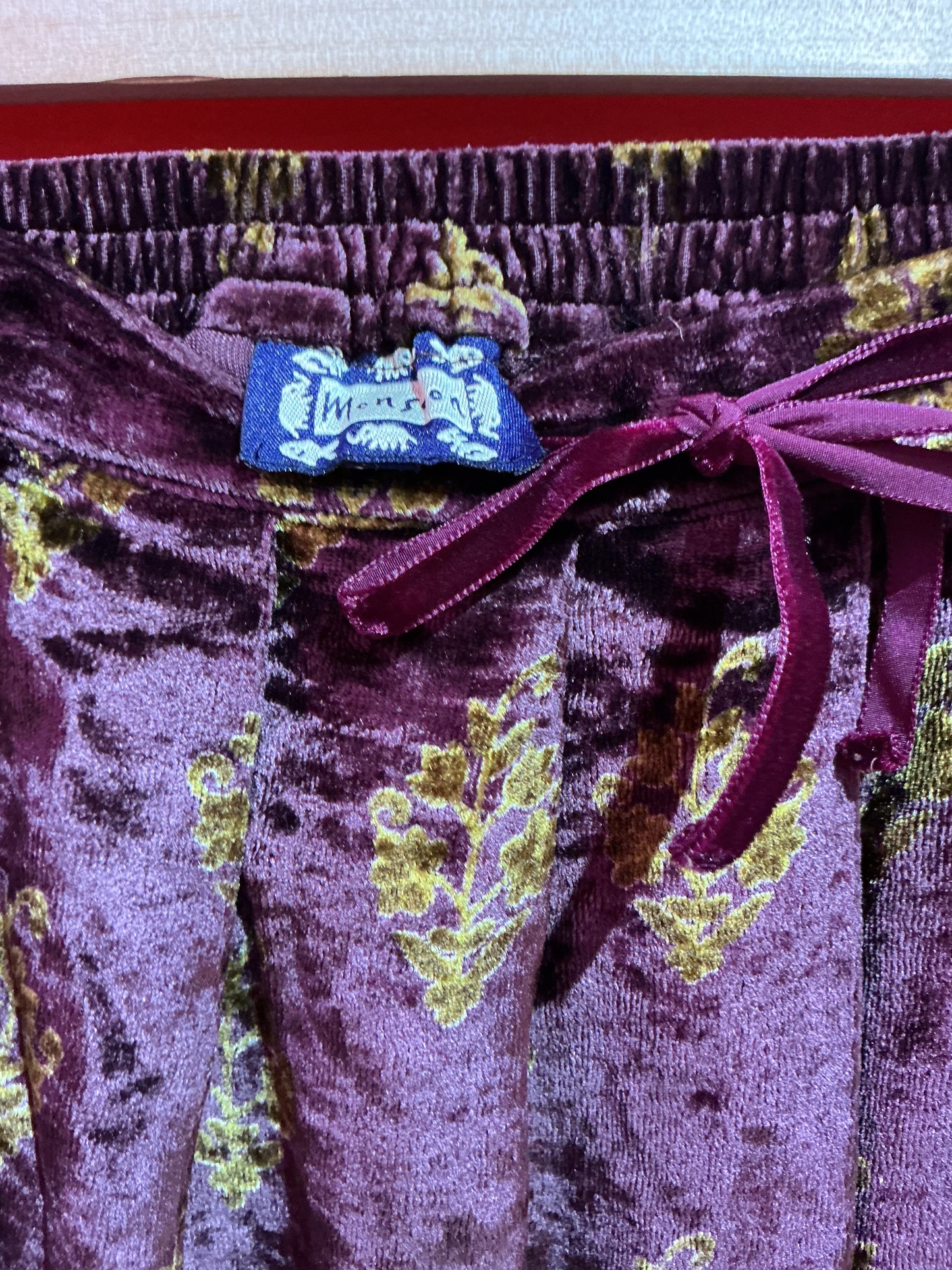 90s Vintage Monsoon Velvet skirt