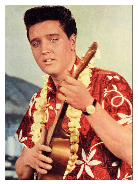 Elvis in Hawaii Wall Print