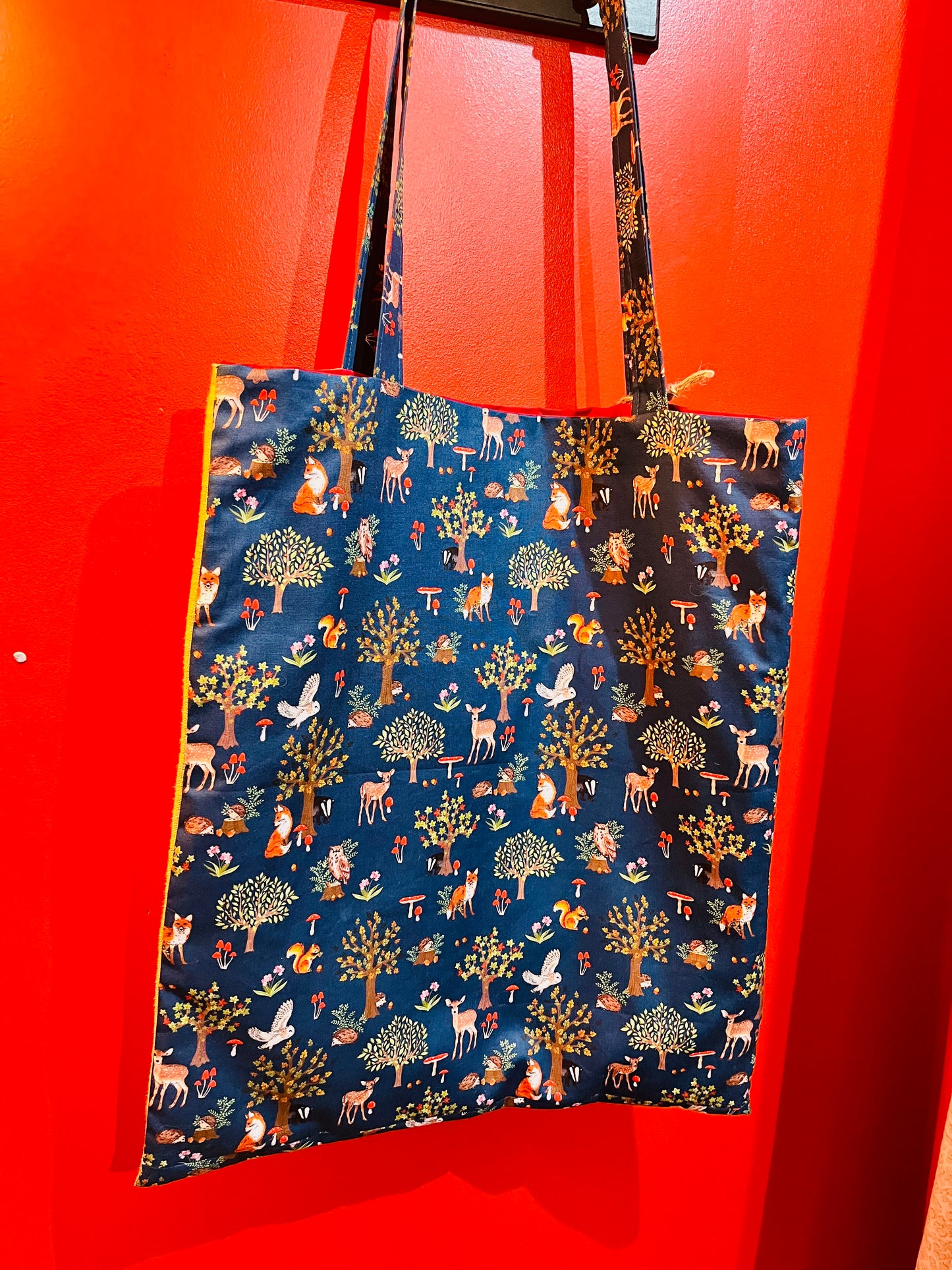 Handmade Vintage Fabric Tote Bag