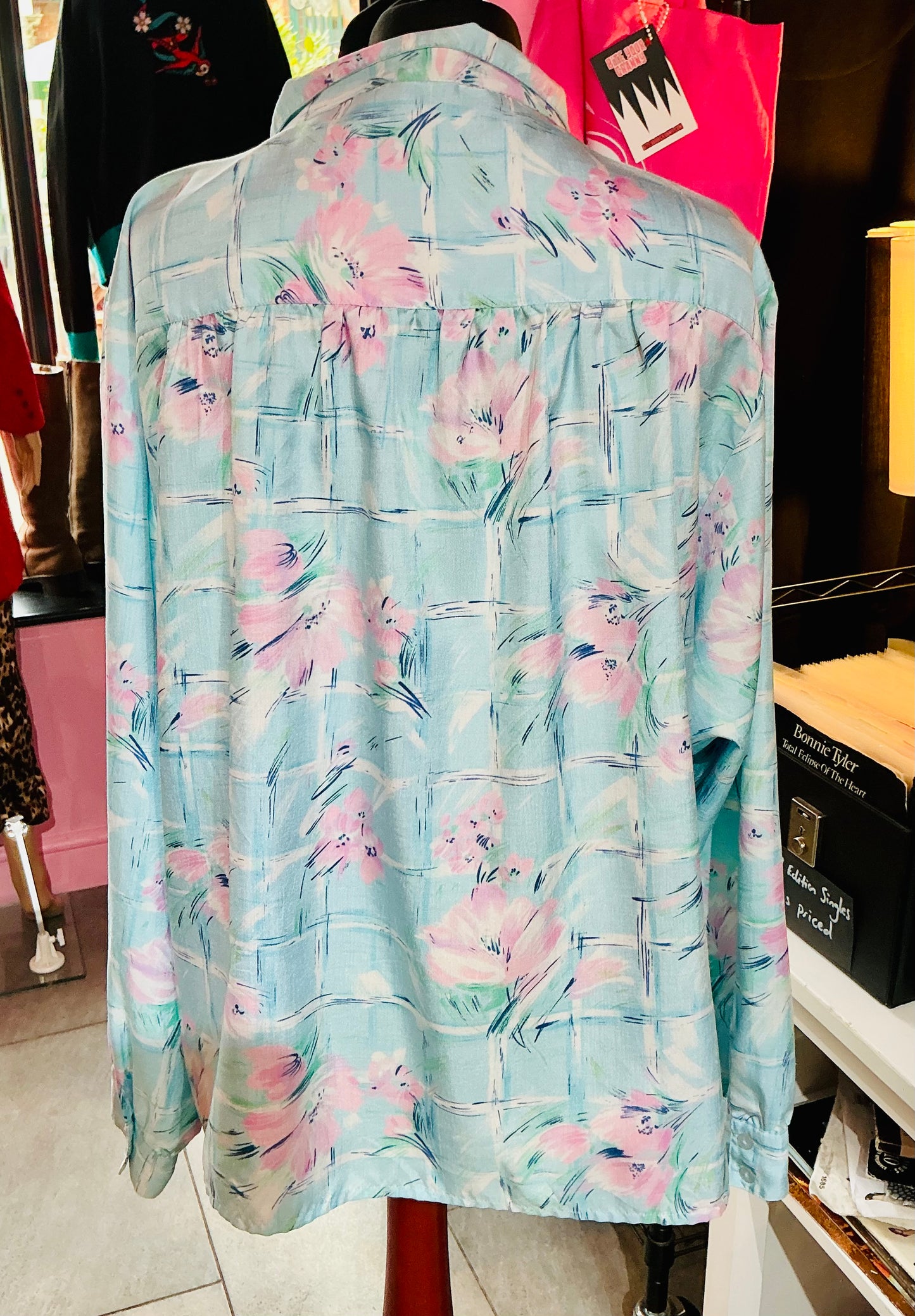 1980s Vintage Japanese Blossom Style Shirt